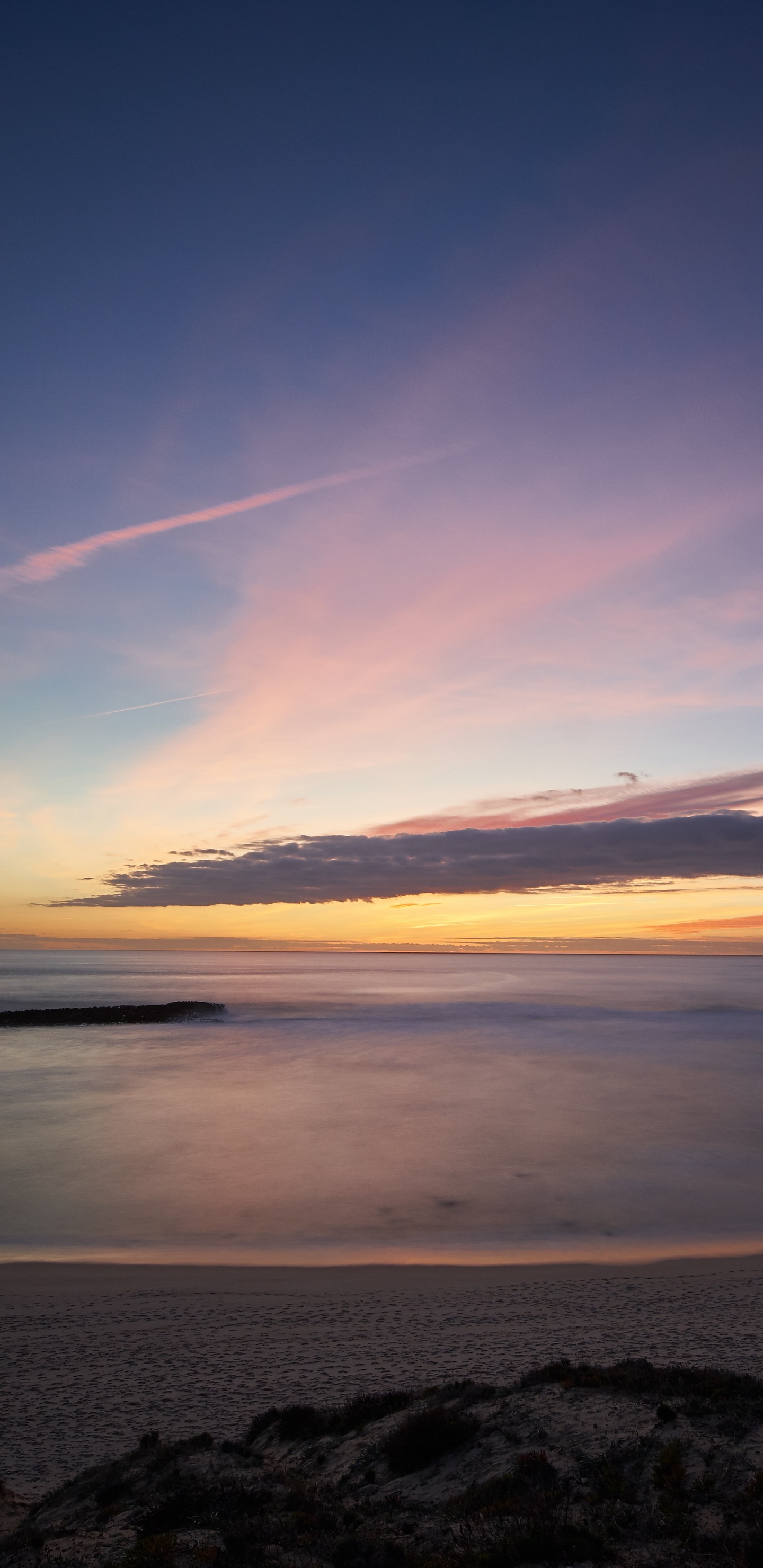 Mer, Horizon, Lever, Soir, Matin. Wallpaper in 1440x2960 Resolution