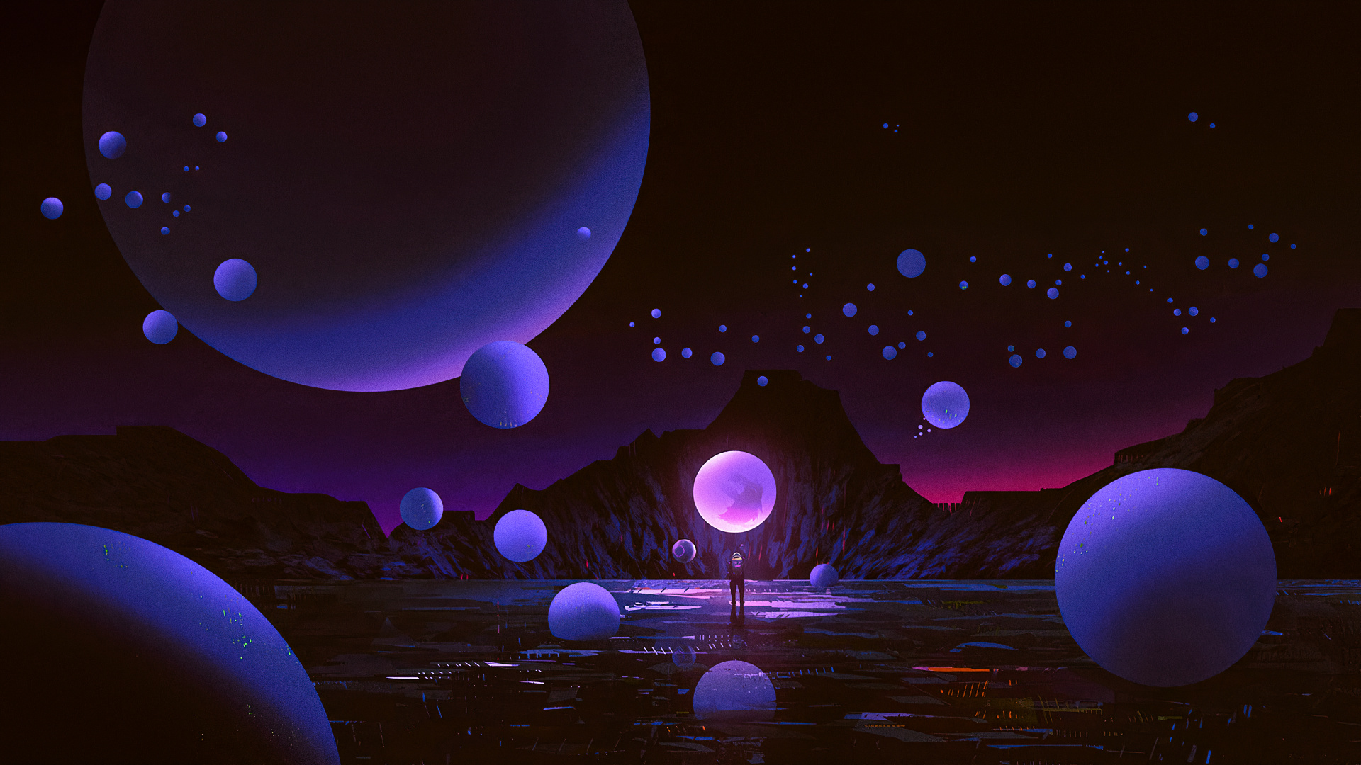 Atmosphere, Light, Azure, Purple, Black. Wallpaper in 1920x1080 Resolution