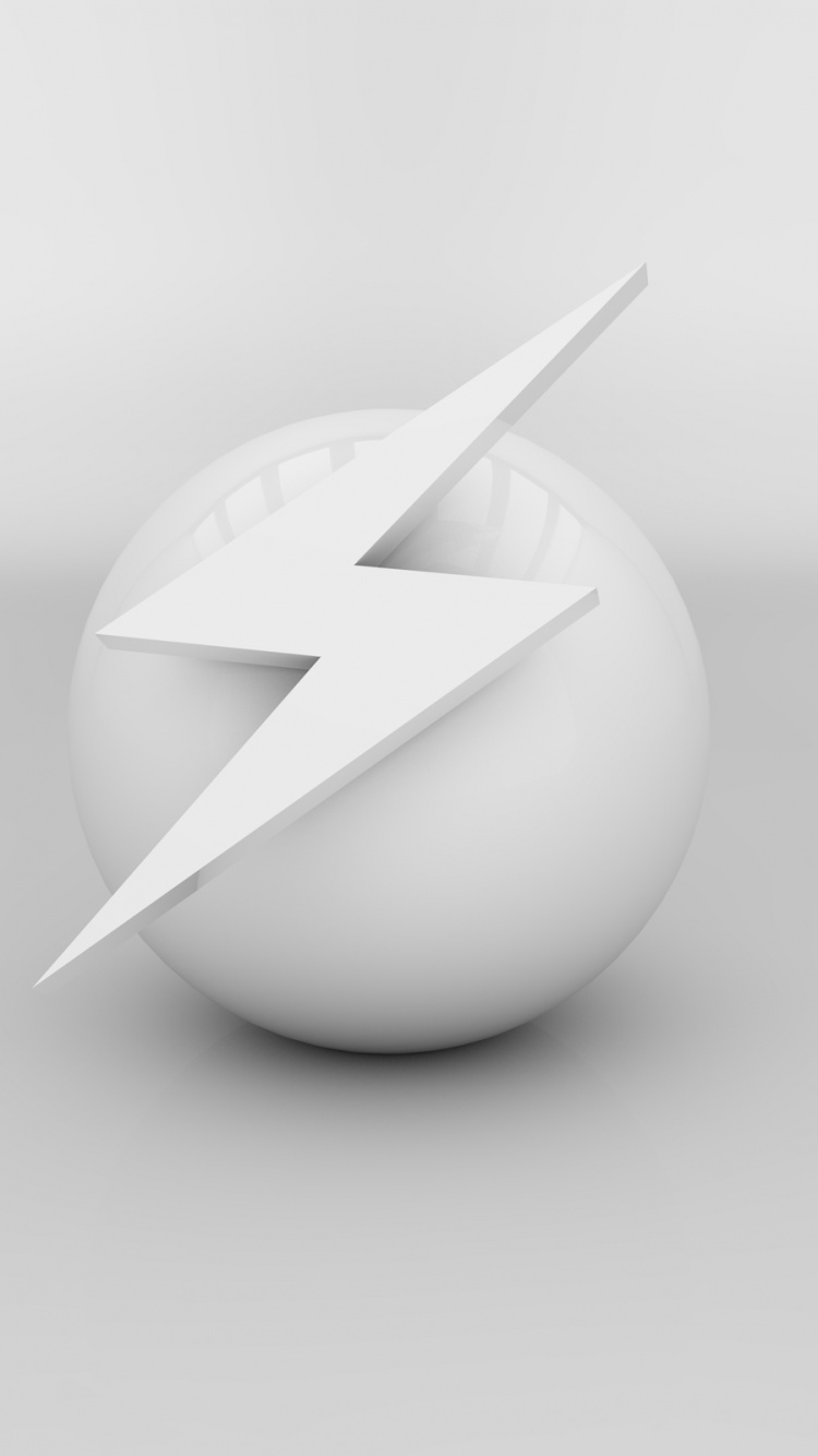 White Round Ball With White Background. Wallpaper in 750x1334 Resolution
