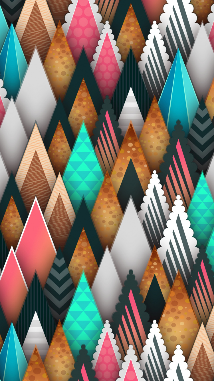 Papier Multicolore Sur Table en Bois Marron. Wallpaper in 750x1334 Resolution