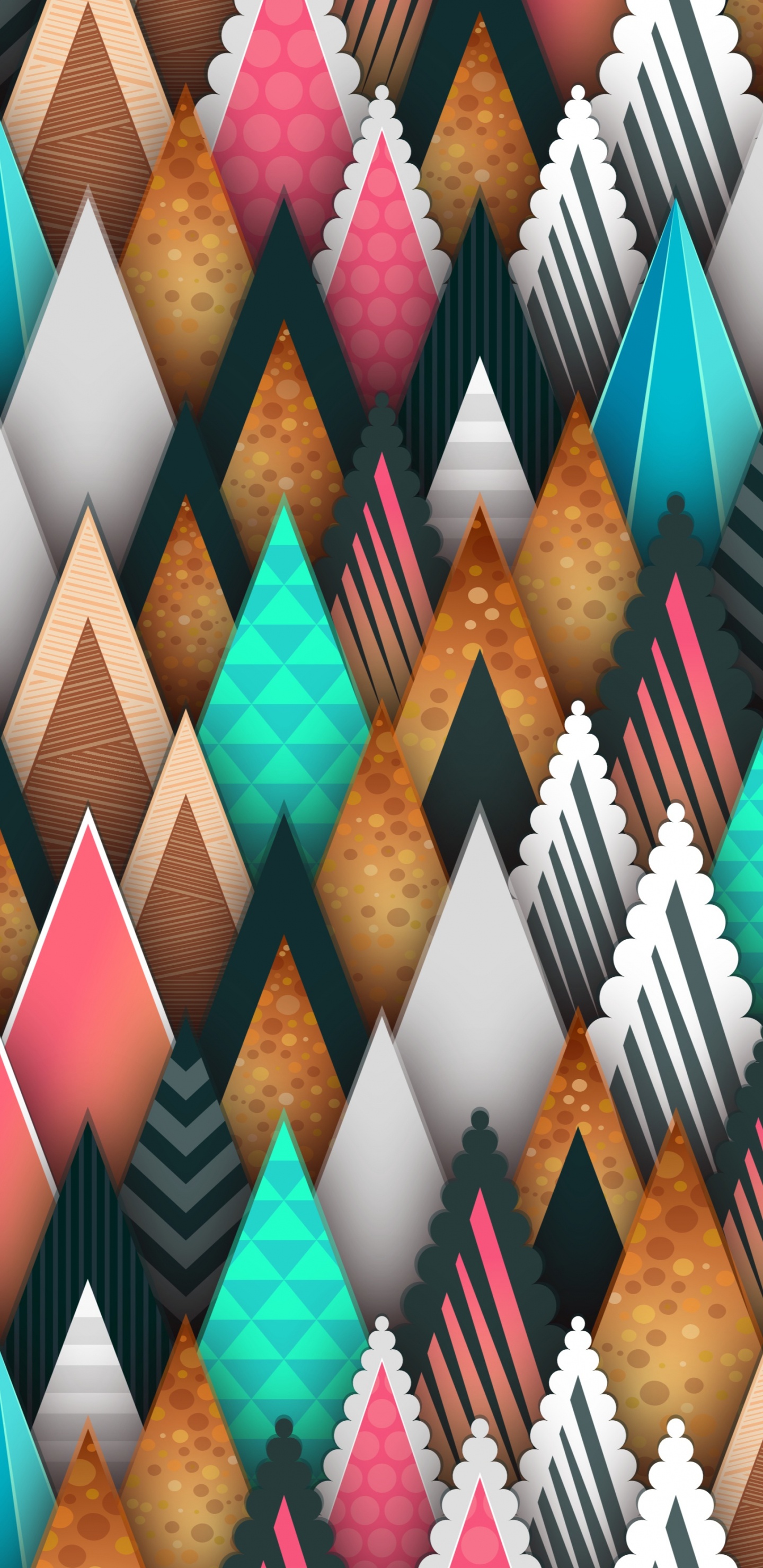 Buntes Papier Auf Braunem Holztisch. Wallpaper in 1440x2960 Resolution