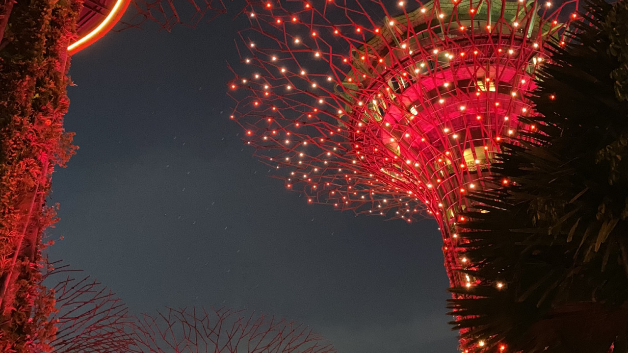 Singapour, Artifice, le Réveillon du Nouvel An, Attraction Touristique, Red. Wallpaper in 1280x720 Resolution