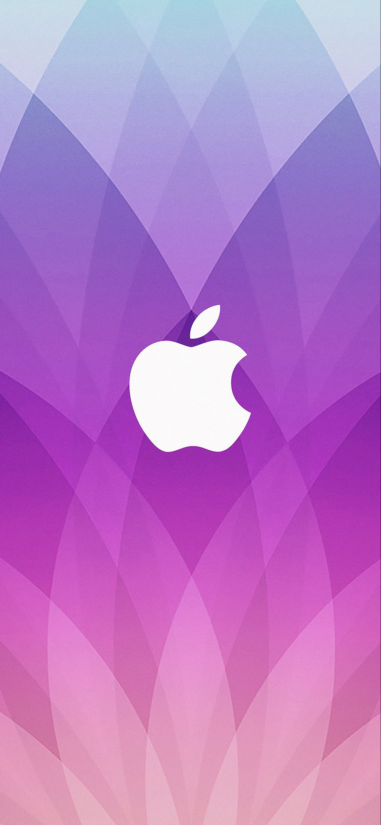 Logo Pomme Violet et Noir. Wallpaper in 1242x2688 Resolution