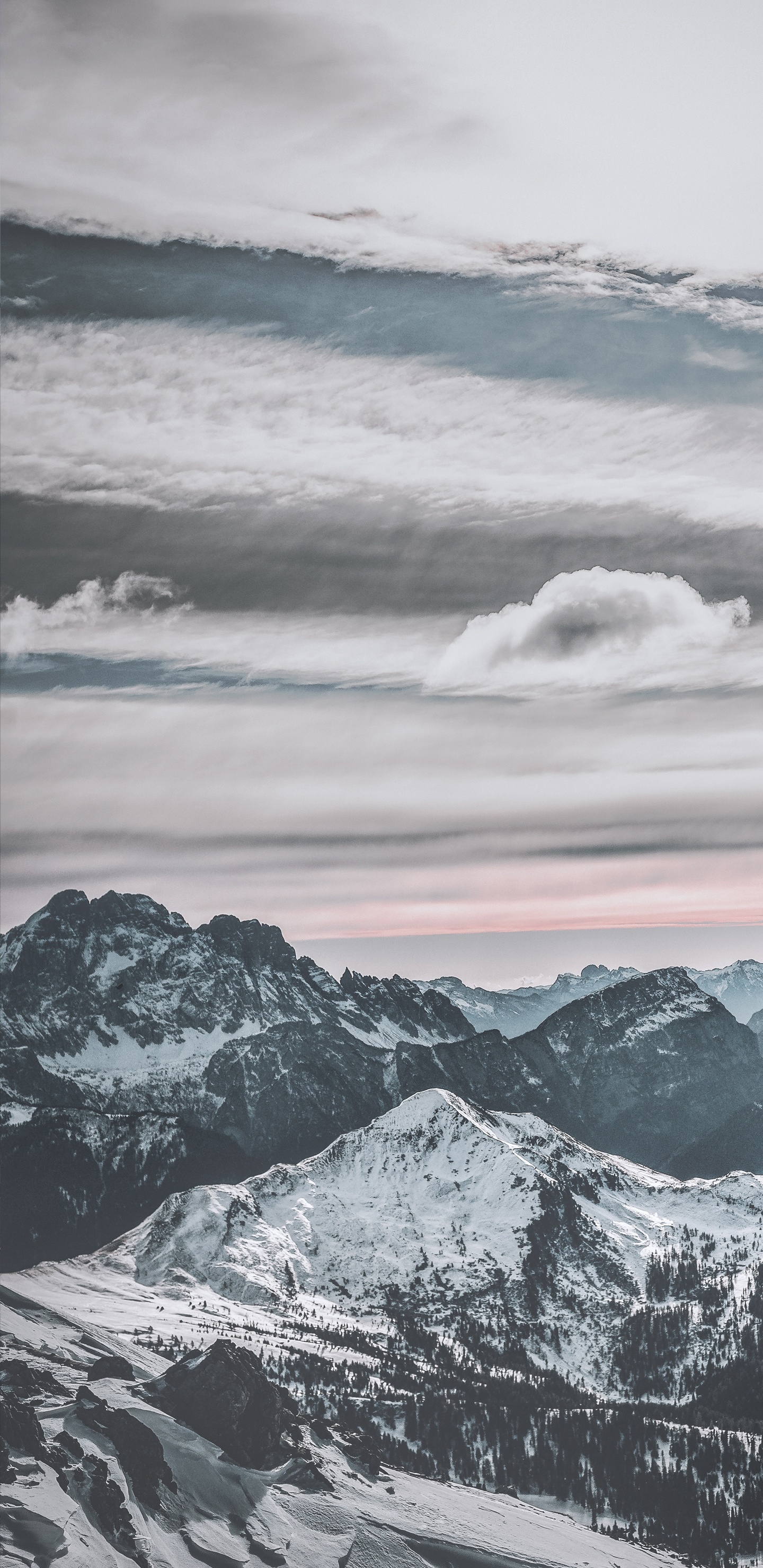 Neige, Atmosphère, Nature, Highland, Paysage Naturel. Wallpaper in 1440x2960 Resolution