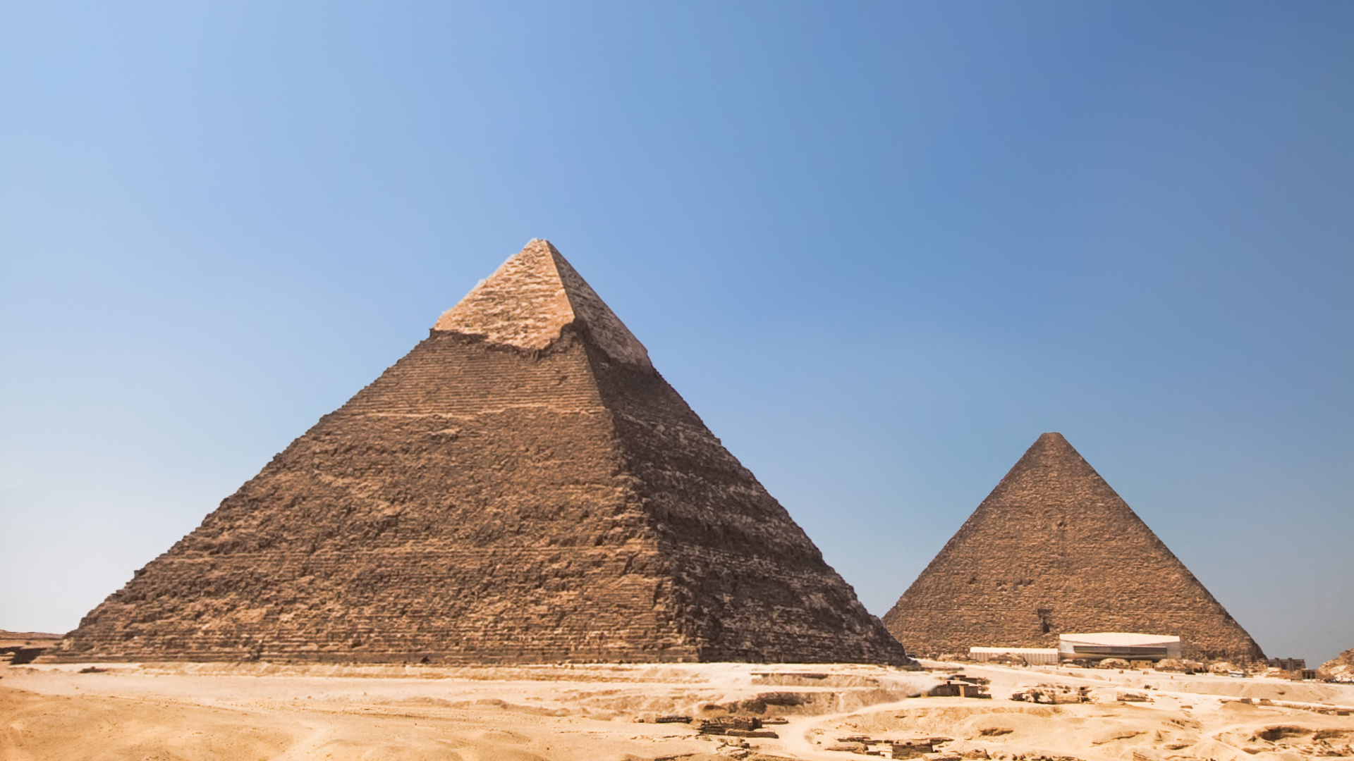 Brown Pyramid Under Blue Sky During Daytime. Wallpaper in 1920x1080 Resolution