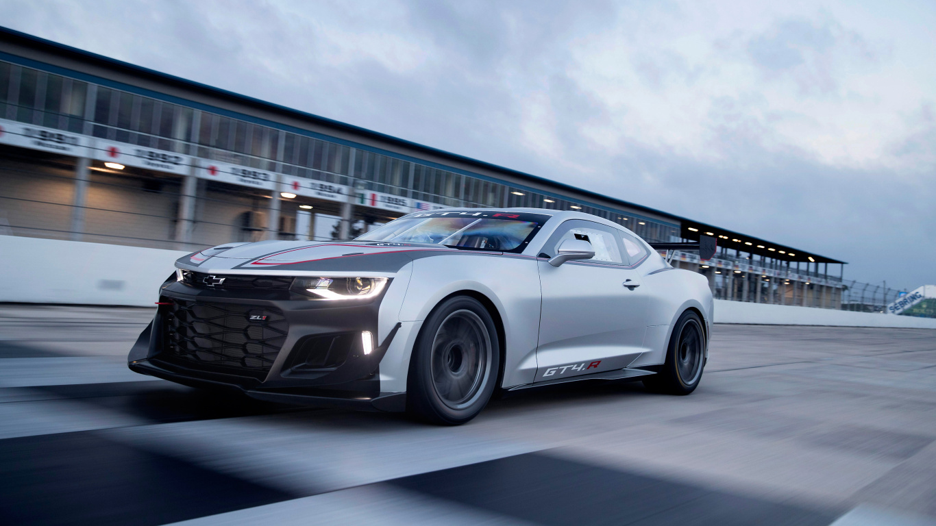 Porsche 911 Blanco en Camino Gris. Wallpaper in 1366x768 Resolution