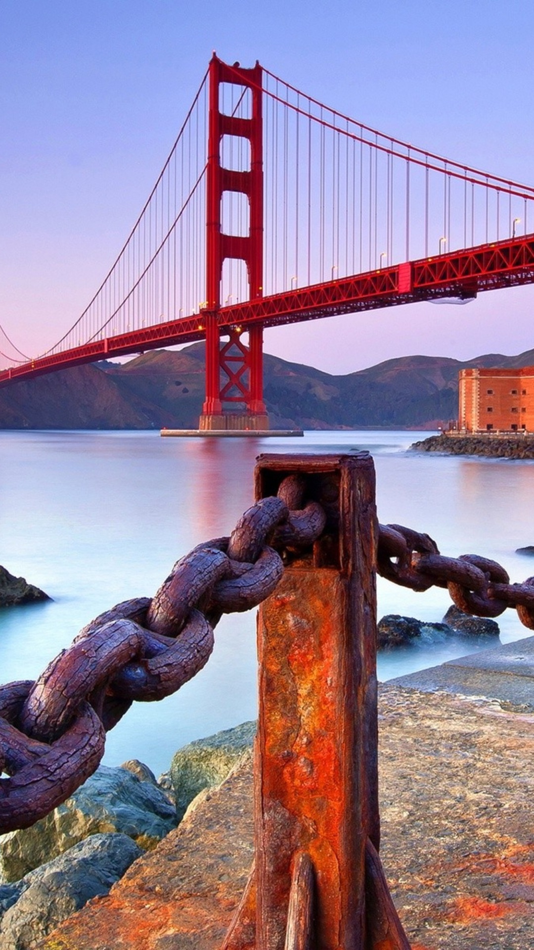 Golden Gate Bridge San Francisco Kalifornien. Wallpaper in 1080x1920 Resolution