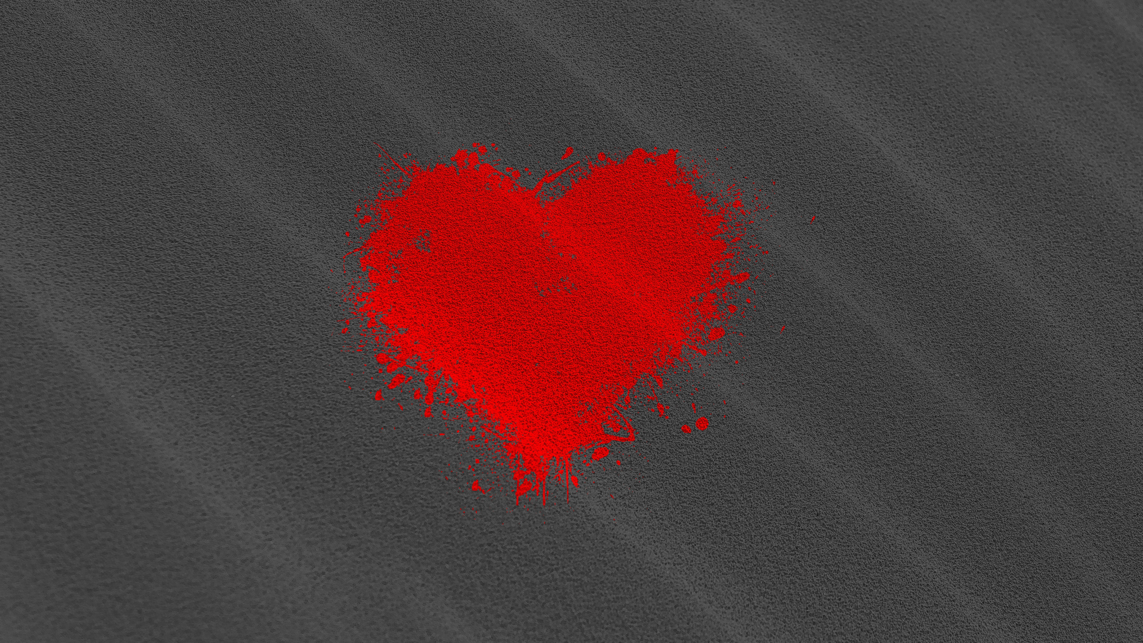 Texture, Red, Heart, Carmine, Coquelicot. Wallpaper in 3840x2160 Resolution