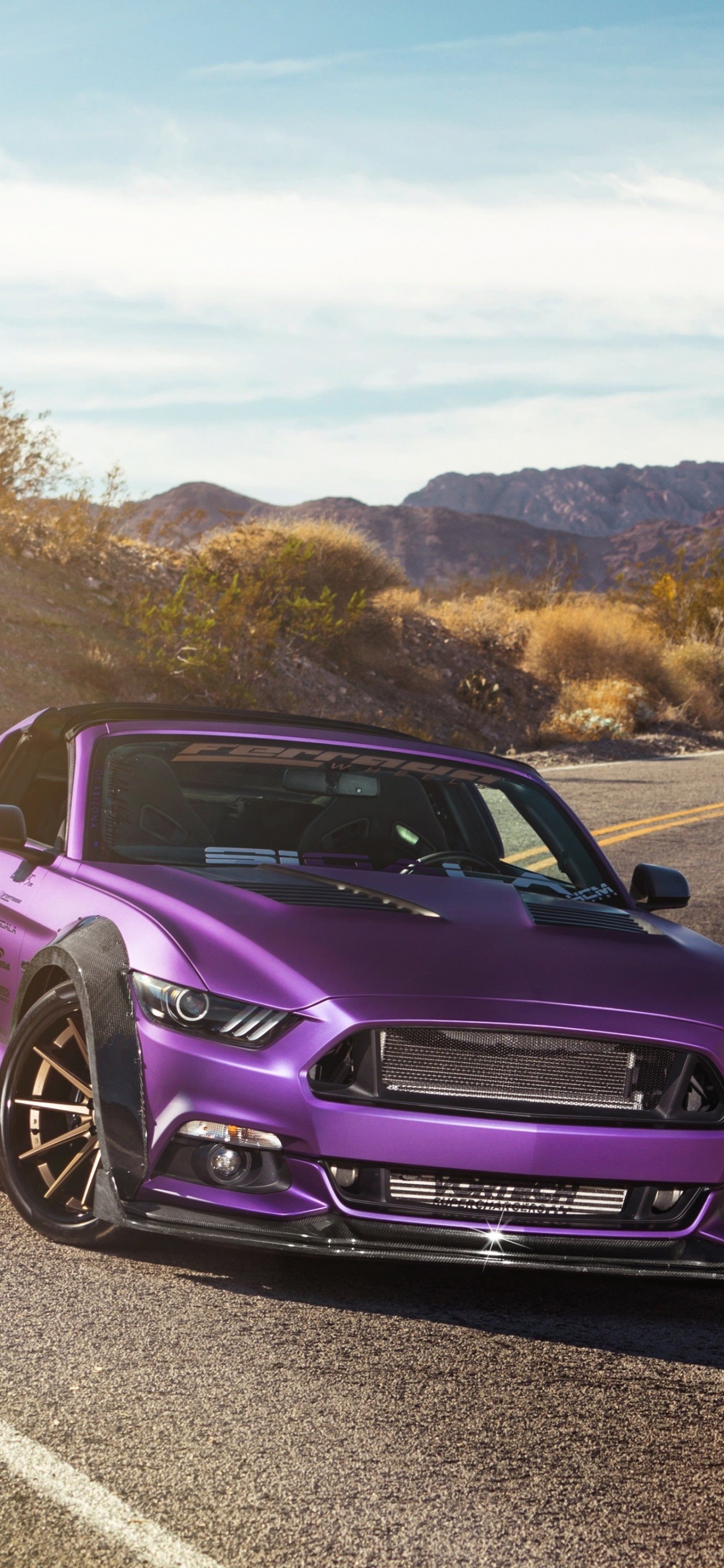 Roter Chevrolet Camaro Tagsüber Unterwegs. Wallpaper in 1242x2688 Resolution