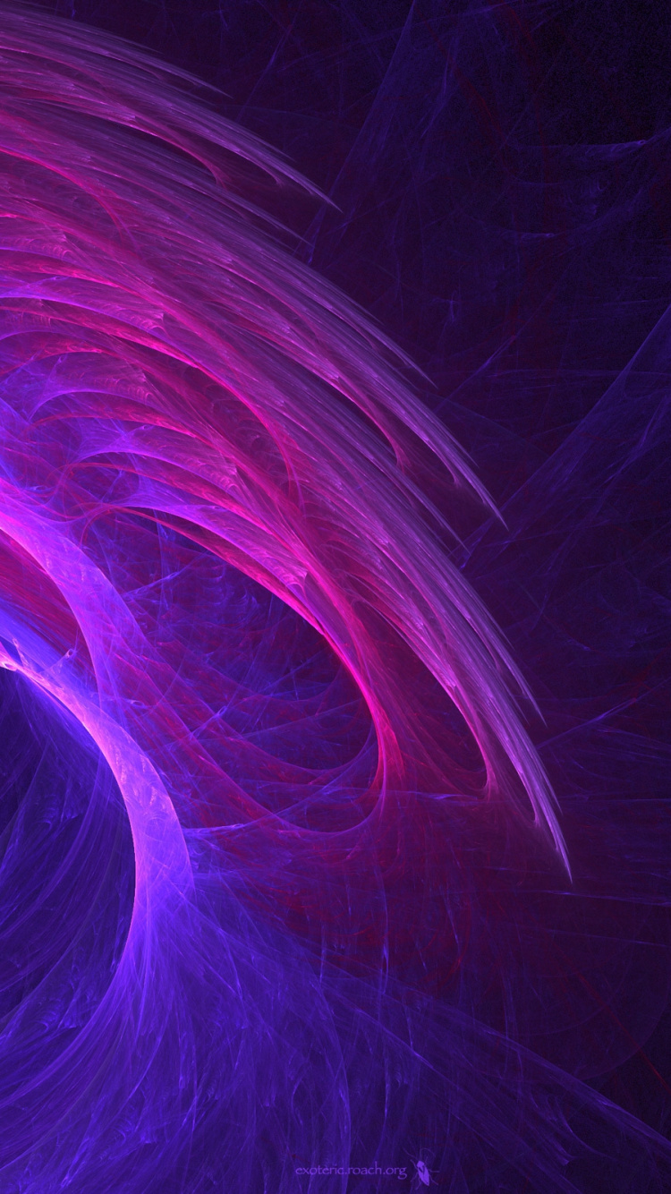 Lila Und Blaues Licht Abbildung. Wallpaper in 750x1334 Resolution