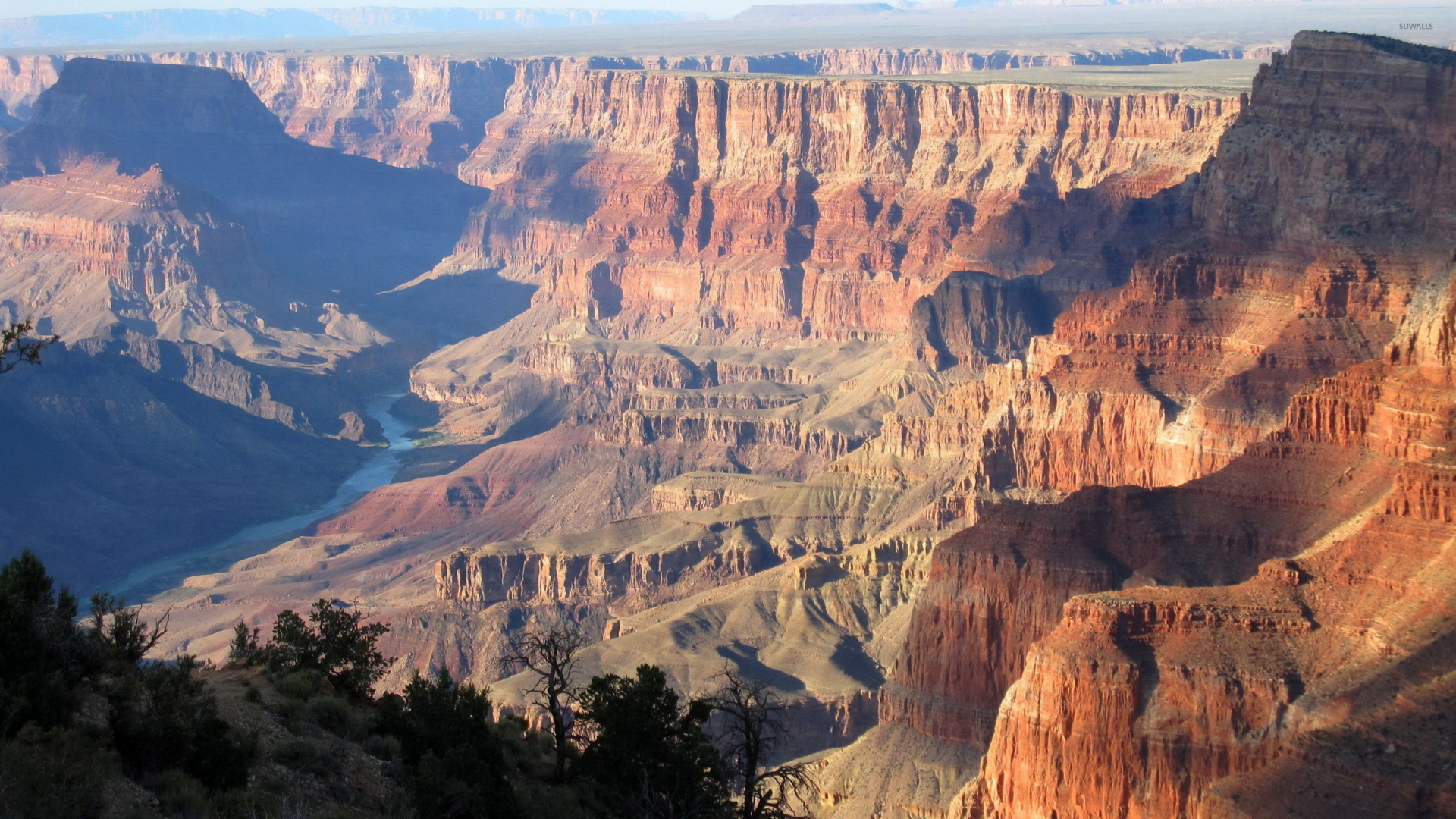 Brauner Felsiger Berg Unter Blauem Himmel Tagsüber. Wallpaper in 1920x1080 Resolution
