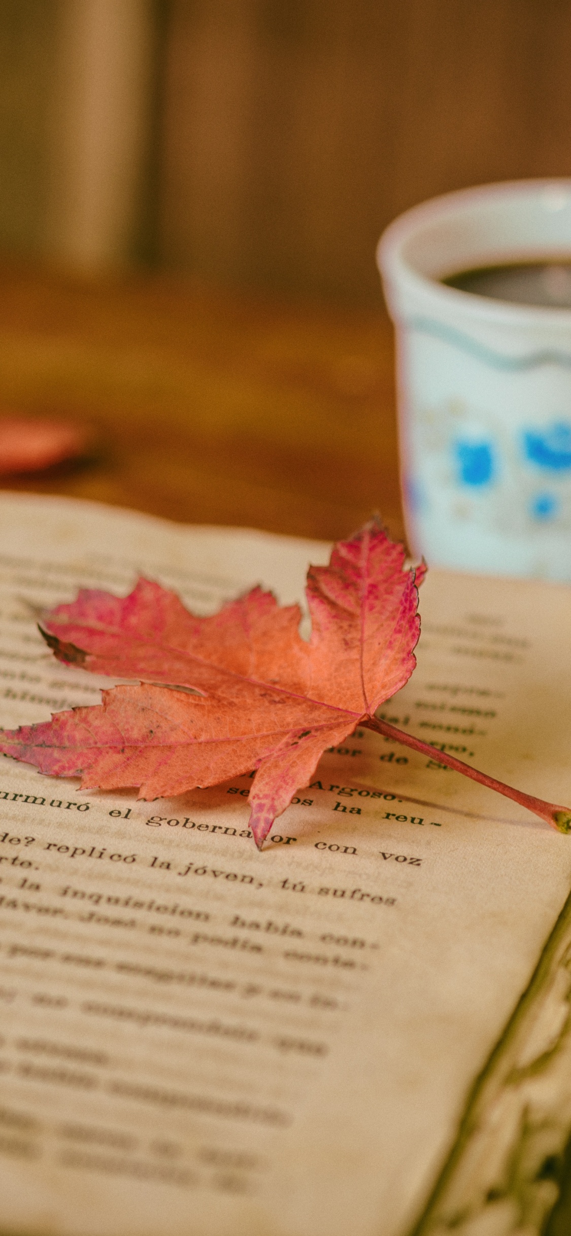 Weiße Keramiktasse Auf Weißer Buchseite. Wallpaper in 1125x2436 Resolution