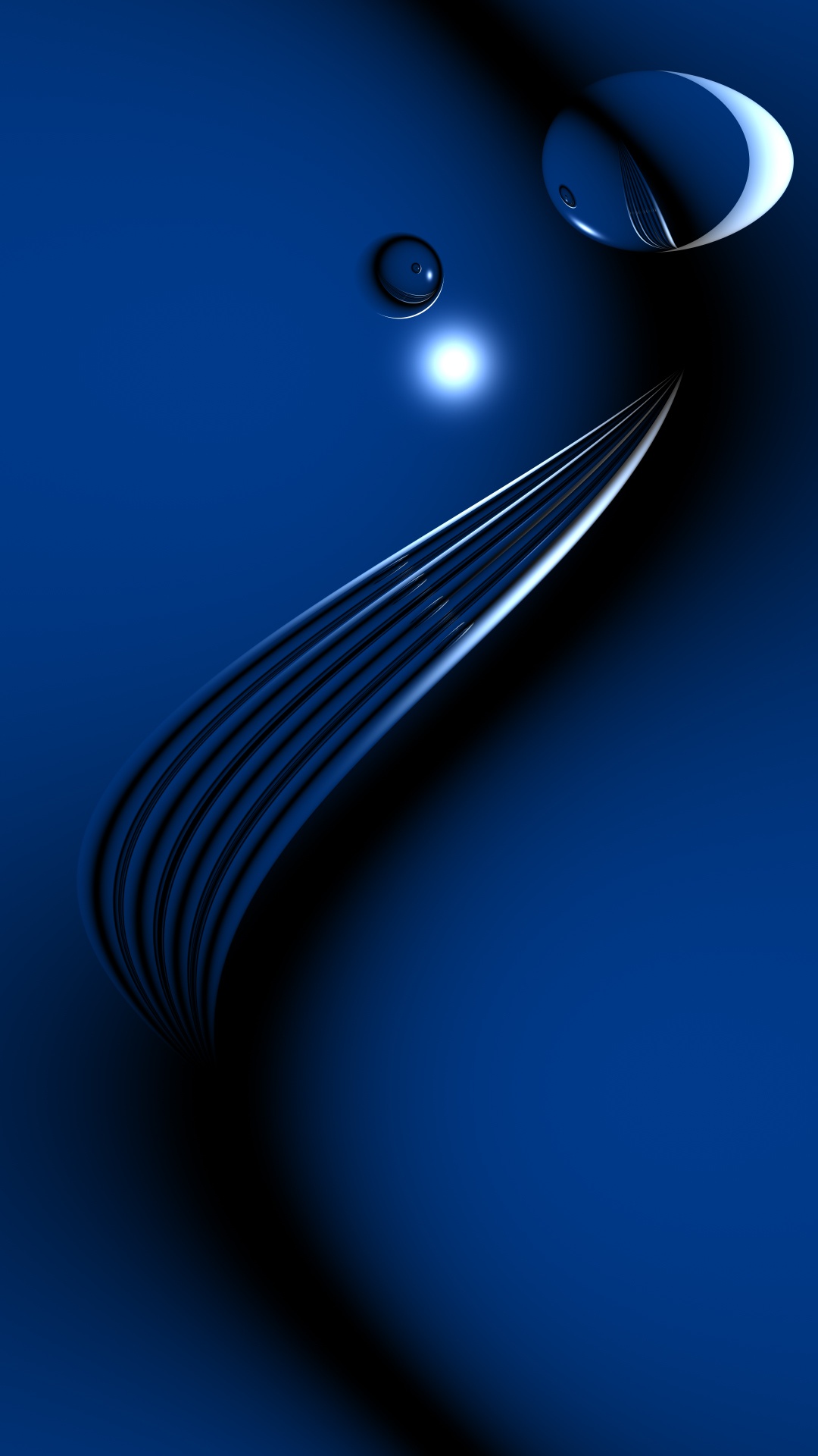 Weiße Glühbirne im Blauen Raum Eingeschaltet Turned. Wallpaper in 1080x1920 Resolution