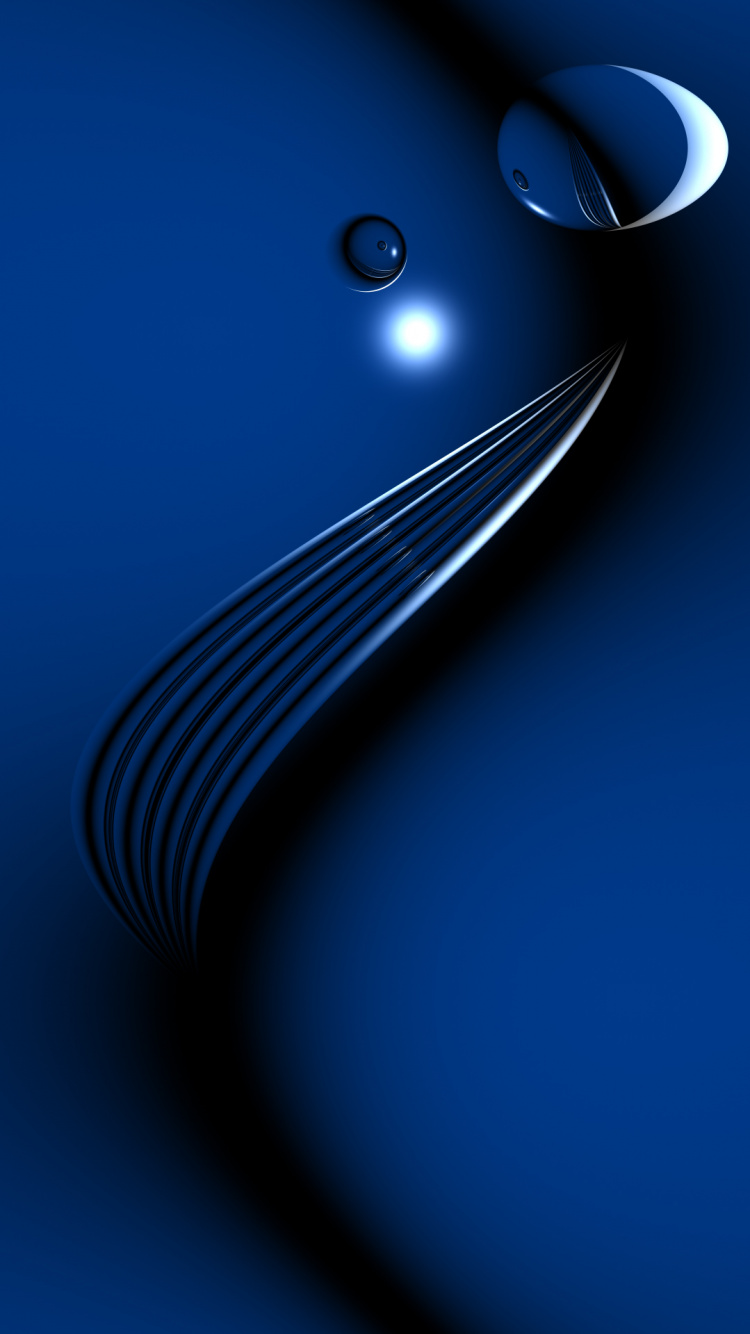 White Light Bulb Turned on in Blue Room. Wallpaper in 750x1334 Resolution