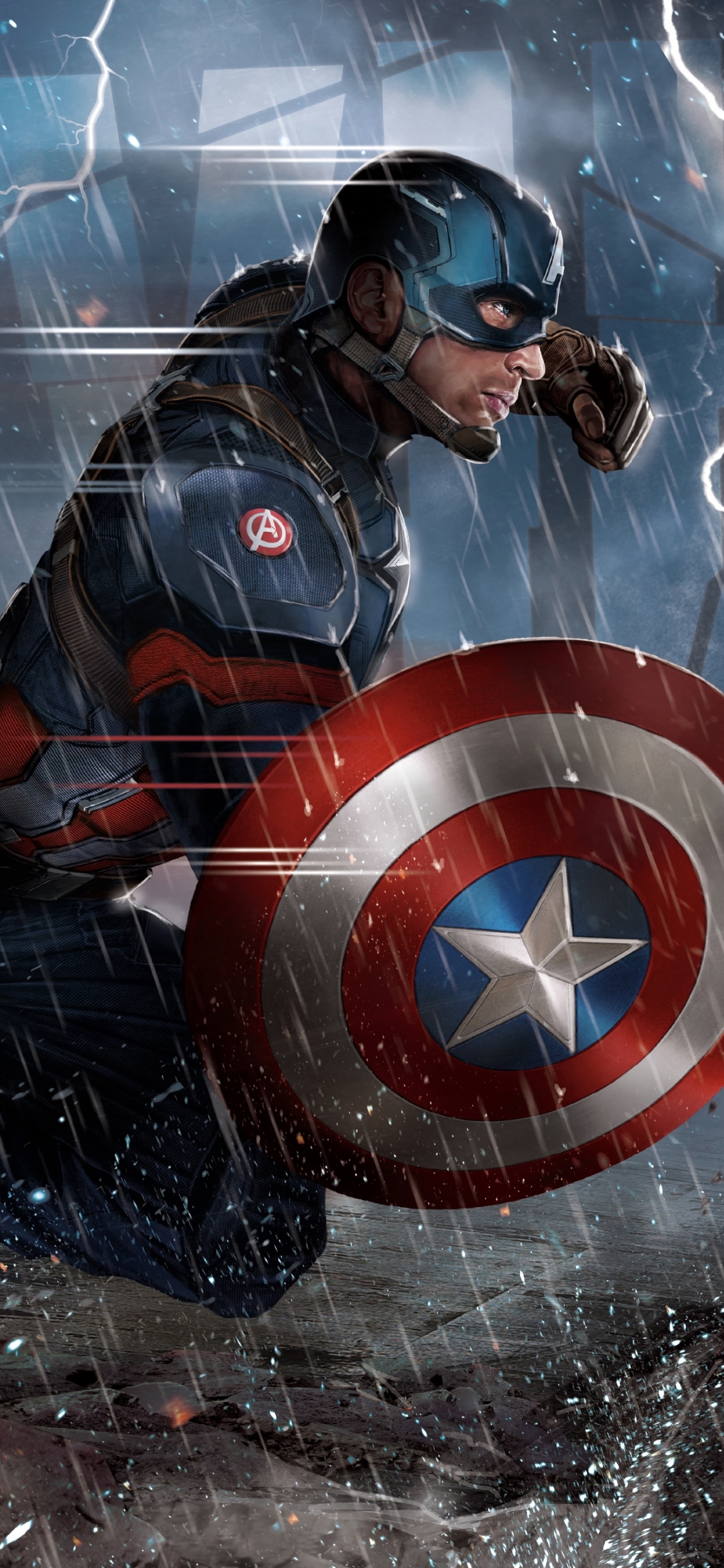 Rotes Und Blaues Roboterspielzeug. Wallpaper in 1242x2688 Resolution