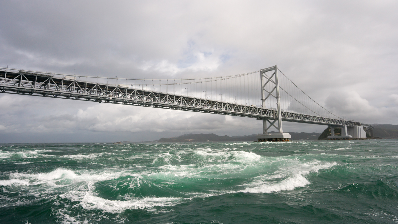 Pont Gris Sur la Mer Pendant la Journée. Wallpaper in 1280x720 Resolution