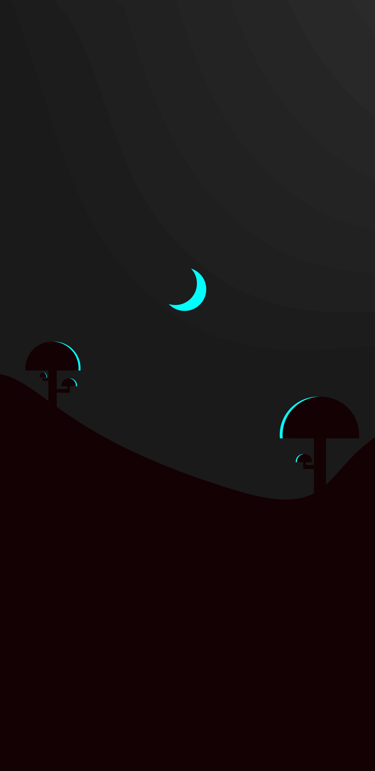 Ambiente, de la Media Luna, Luna, Azure, Objeto Astronómico. Wallpaper in 1440x2960 Resolution