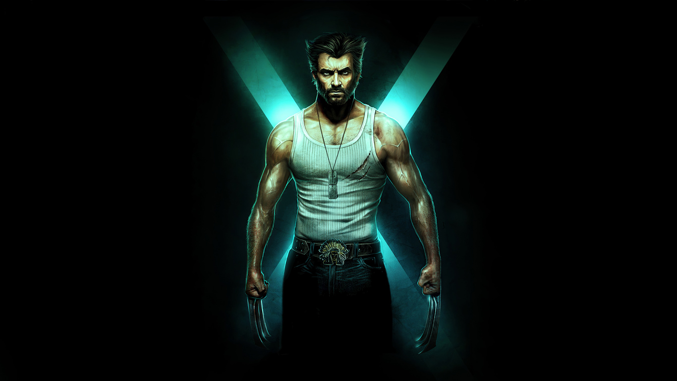 Hugh Jackman Wolverine, Hugh Jackman, La De Wolverine, Wolverine, Marvel Comics. Wallpaper in 1366x768 Resolution