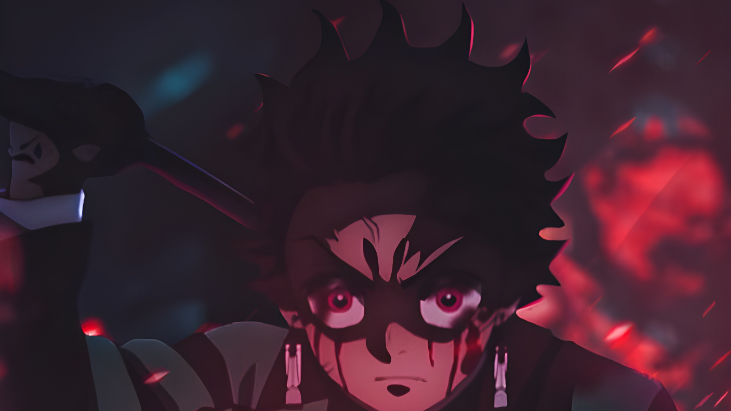 Anime, Tanjiro Kamado, Nezuko Kamado, Dämonentöter Kimetsu no Yaiba, Anime-Kunst. Wallpaper in 2560x1440 Resolution