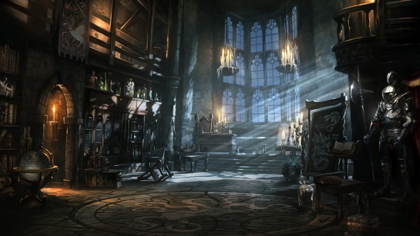 Carrelage Noir et Blanc. Wallpaper in 1366x768 Resolution