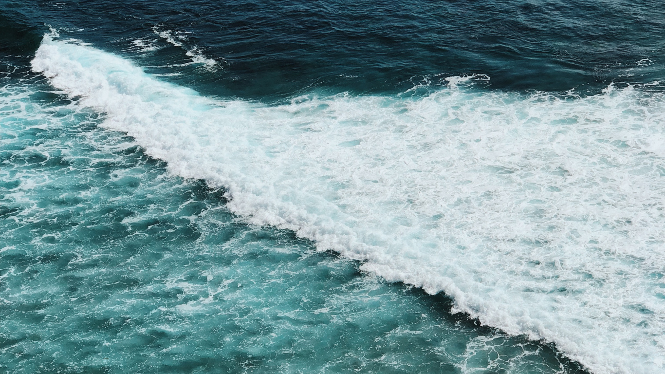 Sea, Body of Water, Wave, Ocean, Blue. Wallpaper in 1366x768 Resolution