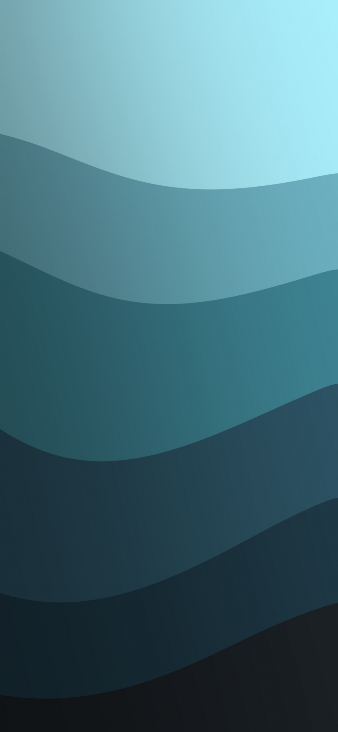 Aqua, de Teintes et de Nuances, Art, Matériau Composite, Pente. Wallpaper in 1125x2436 Resolution