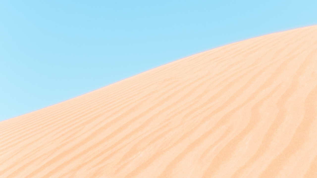 Brown Sand Under Blue Sky During Daytime. Wallpaper in 1280x720 Resolution