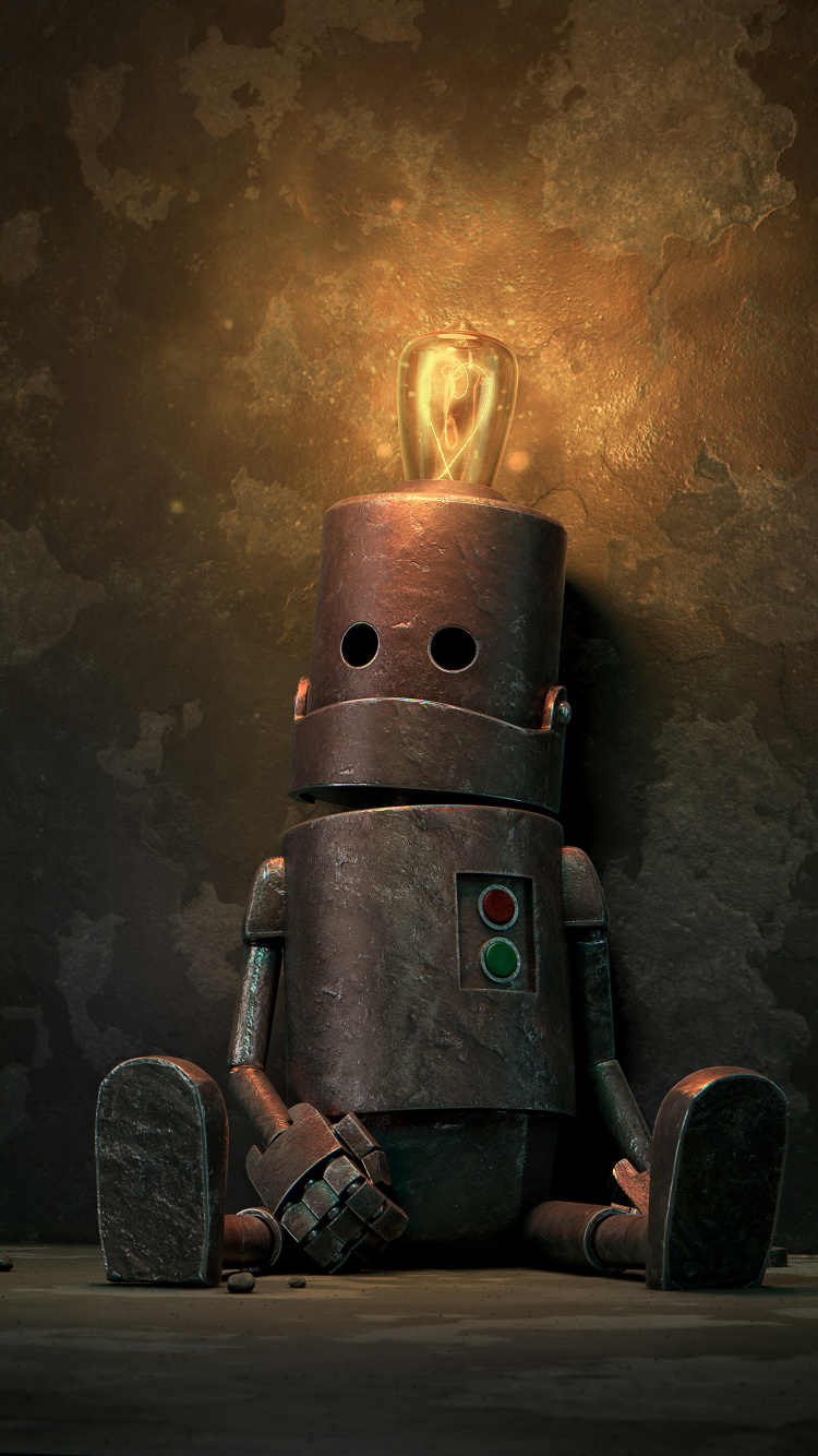Download 750x1334 Wallpaper Robot, Art, Window, Gas, Machine Robot, Art, Window, Gas, Machine. Wallpaper in 750x1334 Resolution