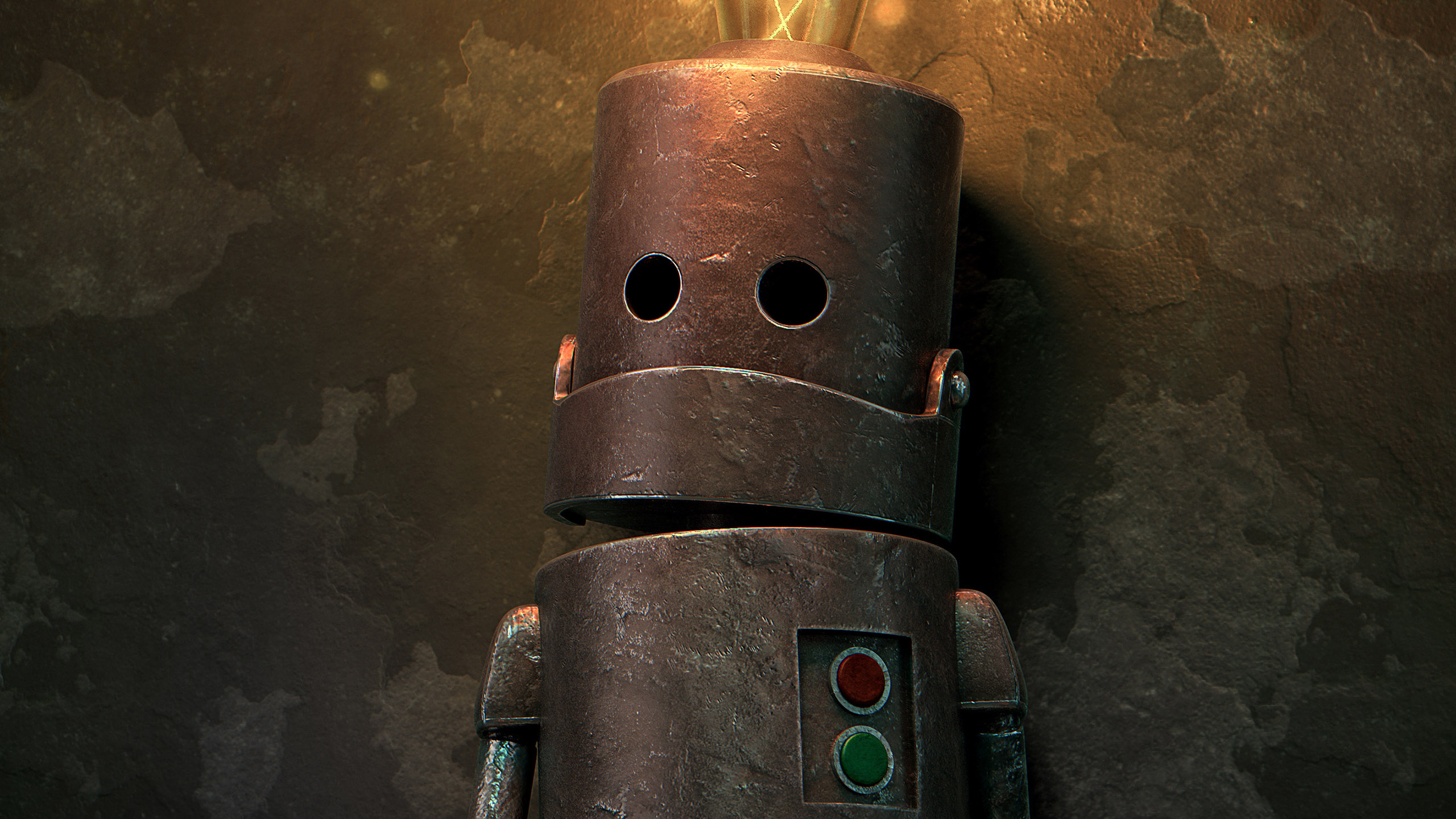 Robot, Arte, Ventana, Gas, Espacio. Wallpaper in 2560x1440 Resolution