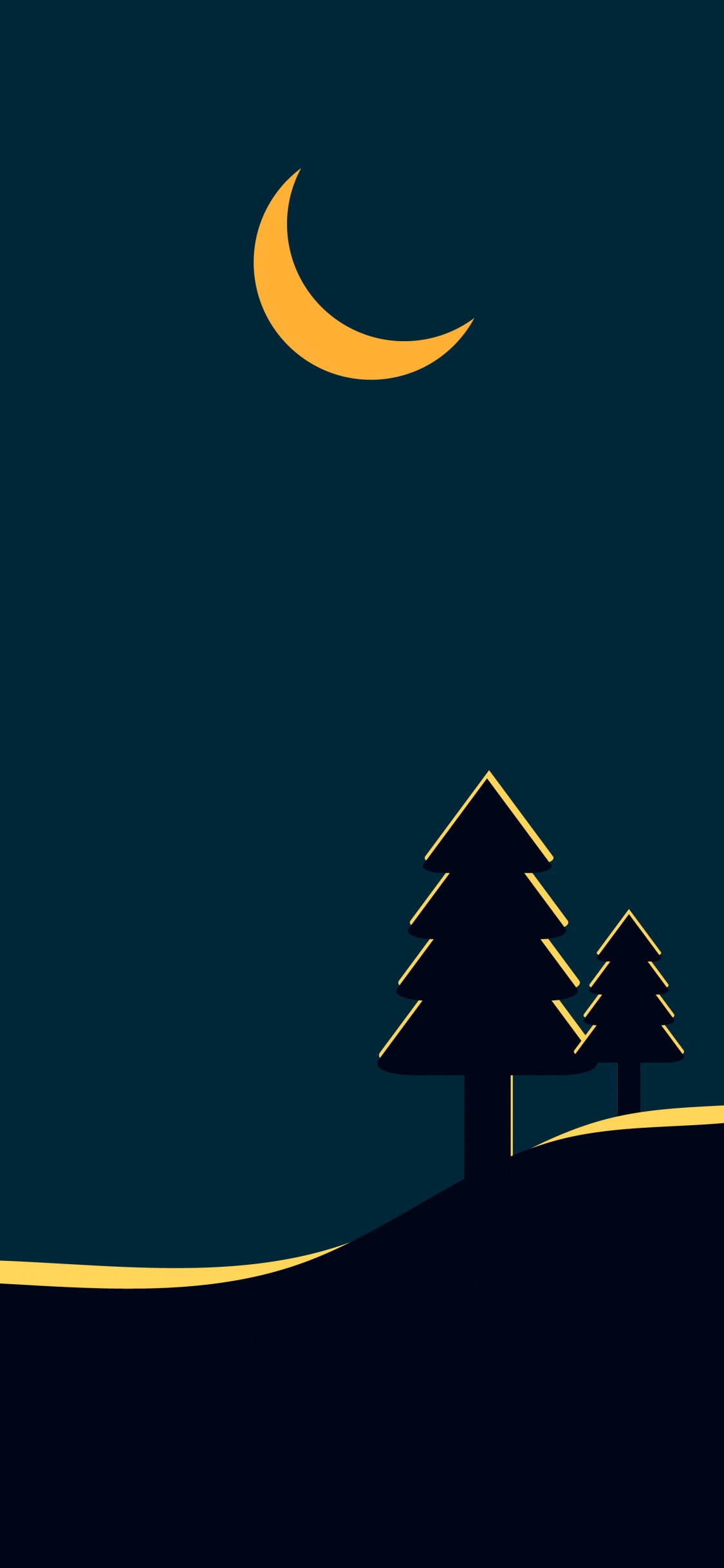 Minimalisme, Objet Astronomique, Plantes Ligneuses, Décoration de Noël, Événement Céleste. Wallpaper in 1125x2436 Resolution