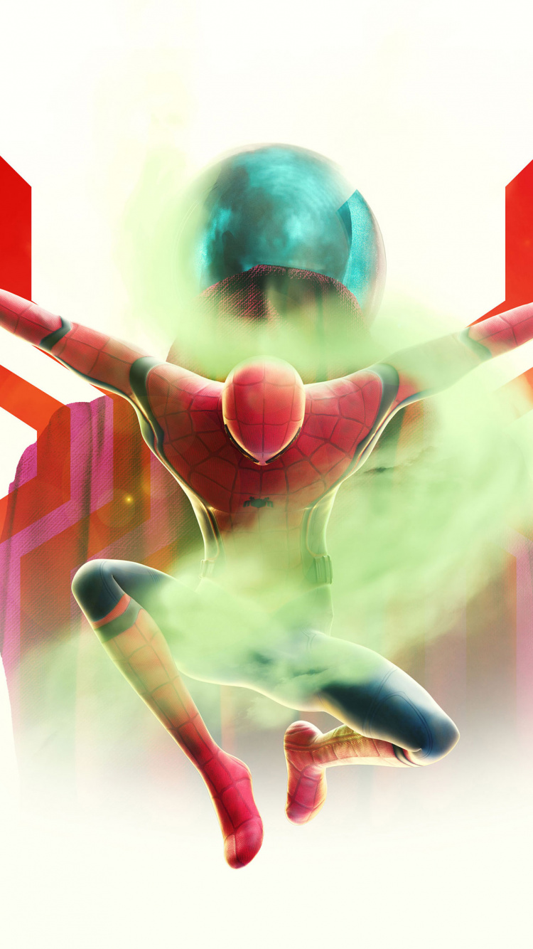 Mysterio, Spider-man, Iron Man, Marvel Comics, Superhelden. Wallpaper in 750x1334 Resolution