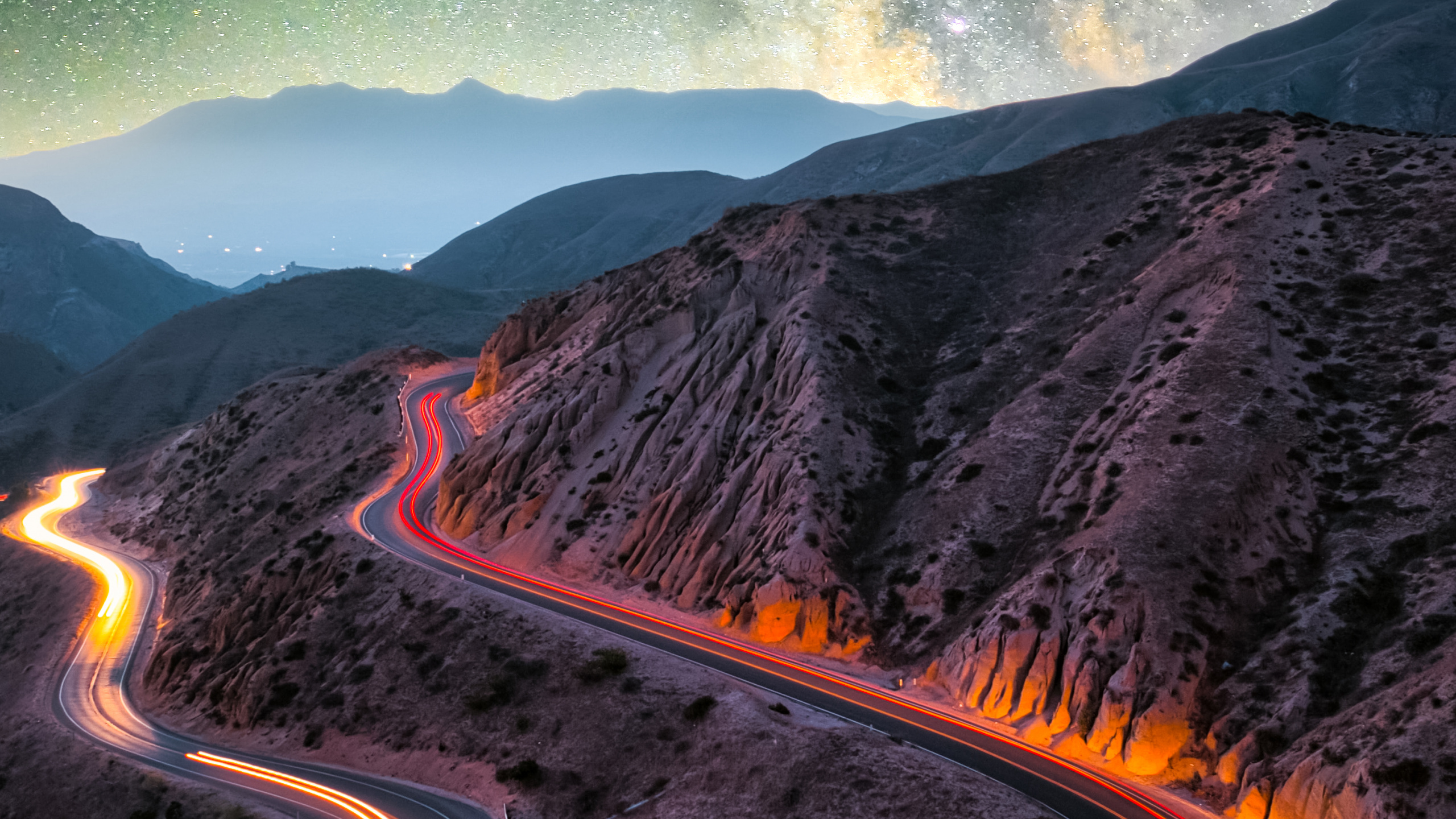 Illustration, Atmosphere, Nature, Natural Landscape, Mountain. Wallpaper in 2560x1440 Resolution