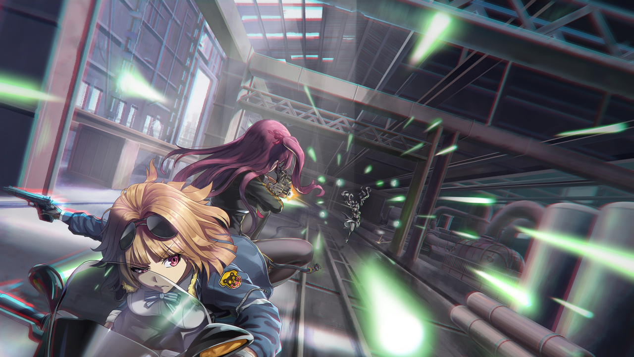 Frau im Schwarzen Und Weißen Langarmhemd Anime-Charakter. Wallpaper in 1280x720 Resolution