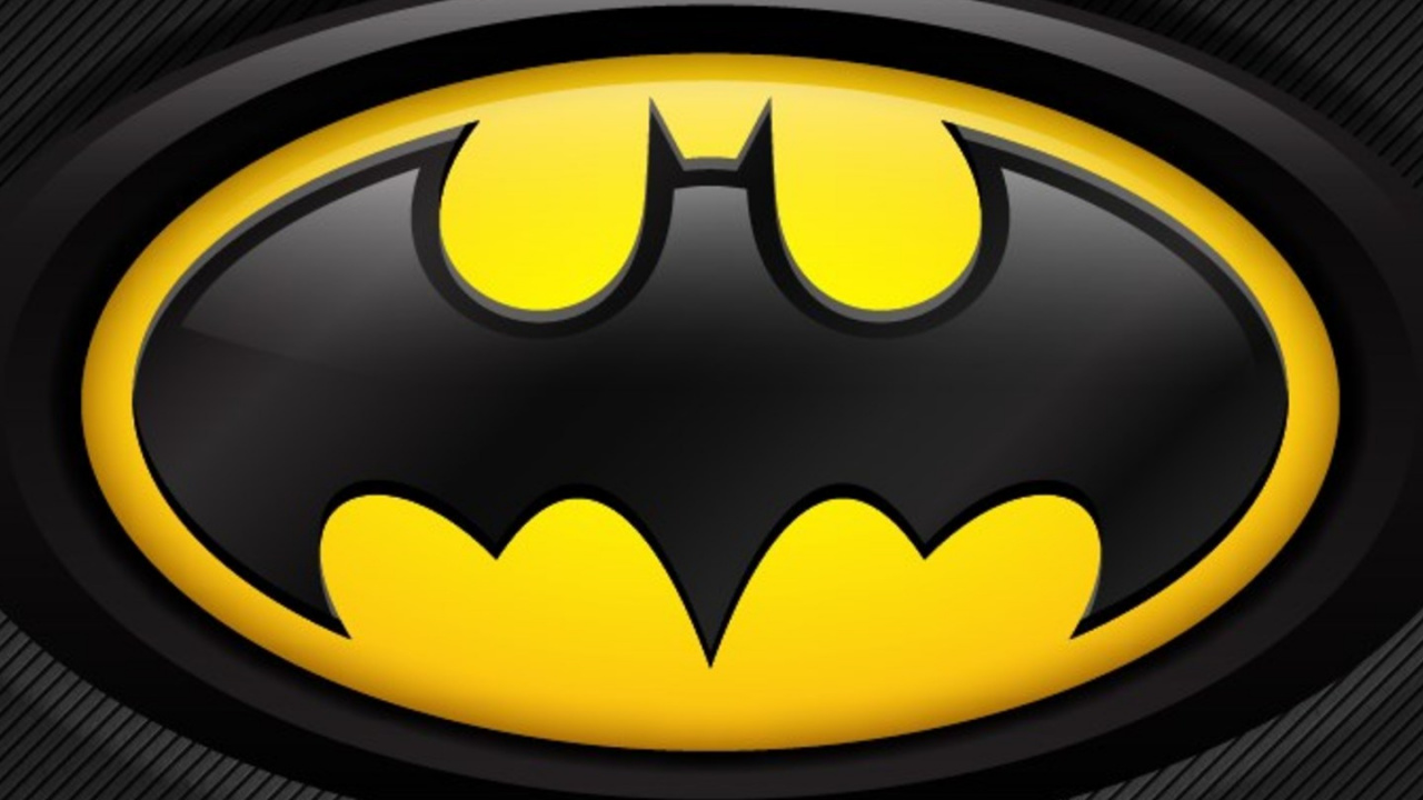 Logo Batman Noir et Jaune. Wallpaper in 1280x720 Resolution