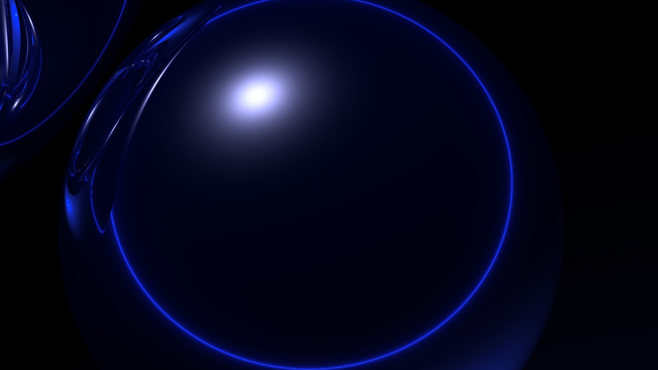 Blue and Black Ball Illustration. Wallpaper in 1280x720 Resolution