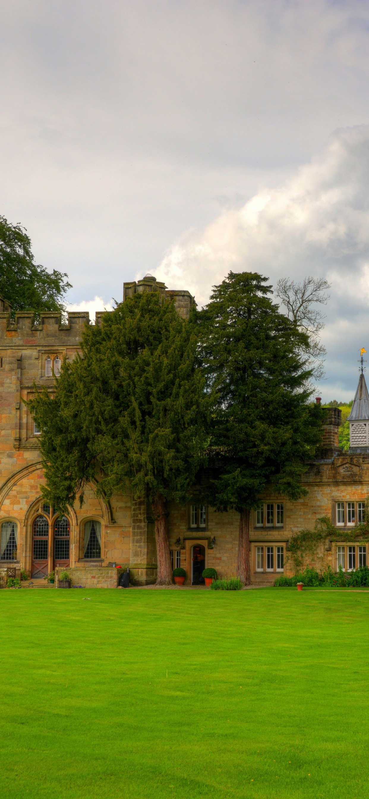 大厦, 的房子, 英国乡间别墅, 庄园, 酒店 壁纸 1242x2688 允许