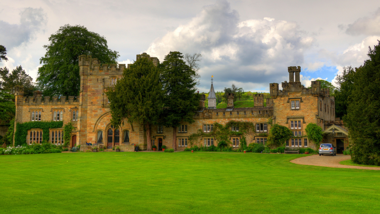 大厦, 的房子, 英国乡间别墅, 庄园, 酒店 壁纸 1280x720 允许