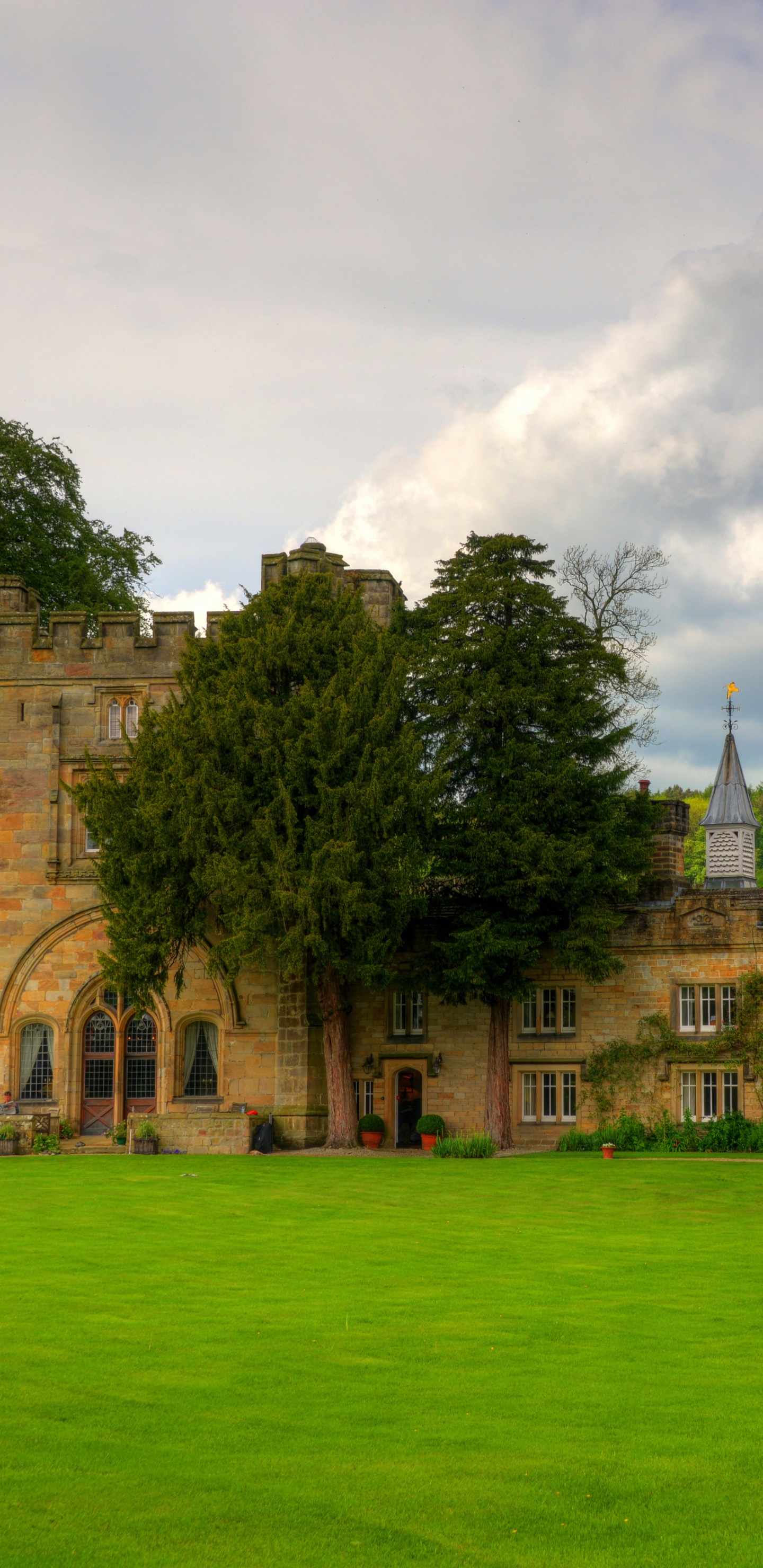 大厦, 的房子, 英国乡间别墅, 庄园, 酒店 壁纸 1440x2960 允许