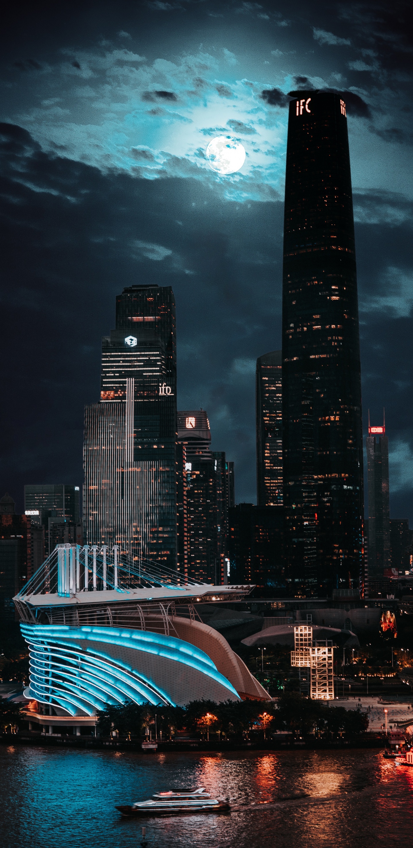 广州, 气氛, 光, 性质 壁纸 1440x2960 允许