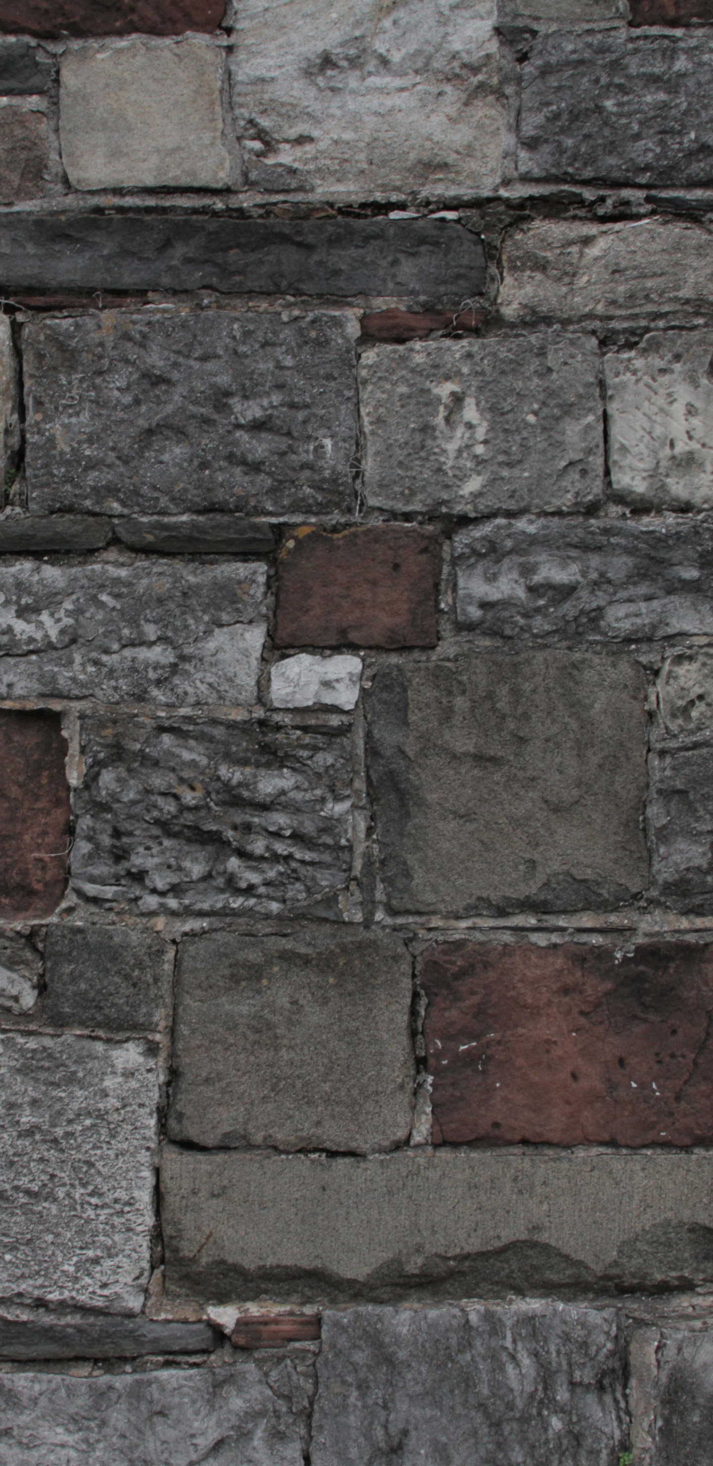 Pared de Ladrillo Marrón y Gris. Wallpaper in 1440x2960 Resolution