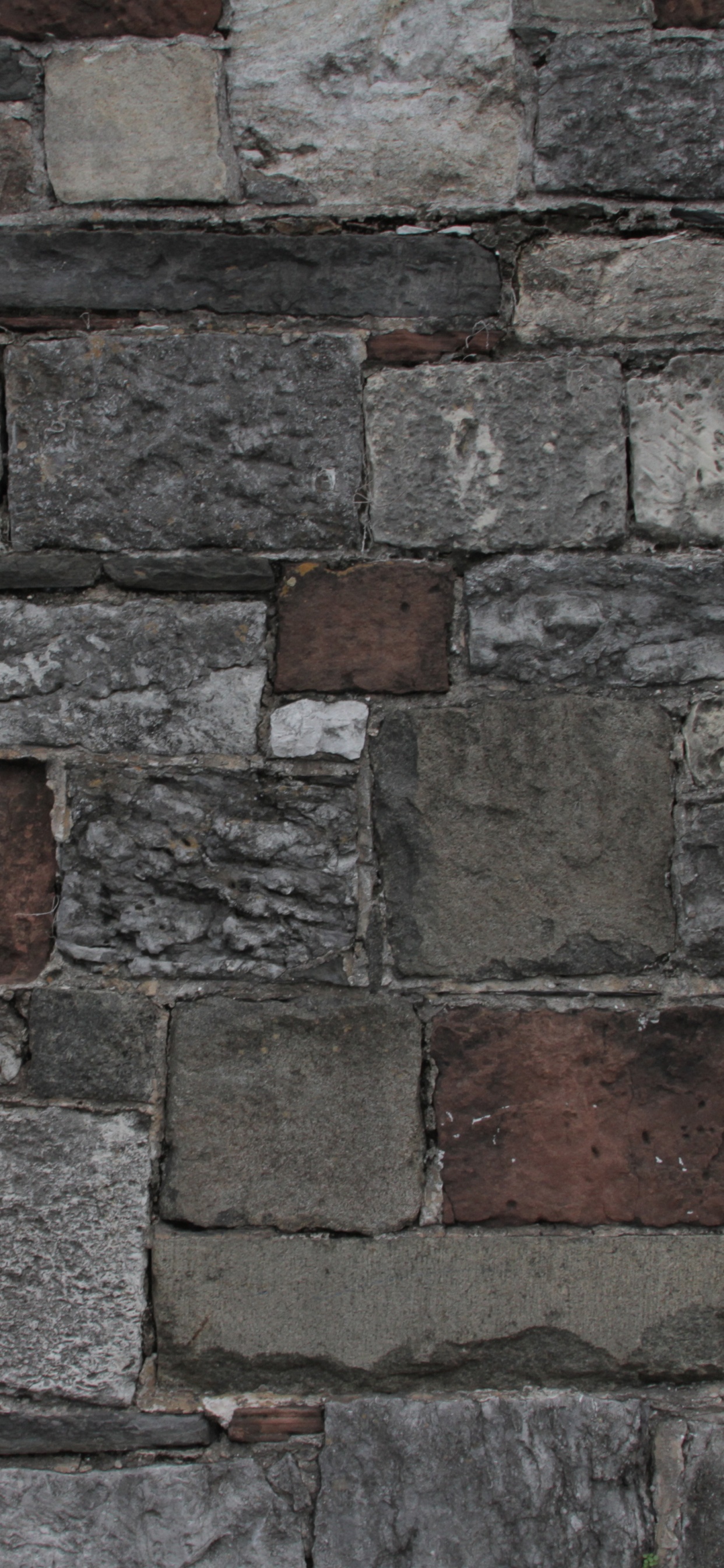 Brown and Gray Brick Wall. Wallpaper in 1242x2688 Resolution