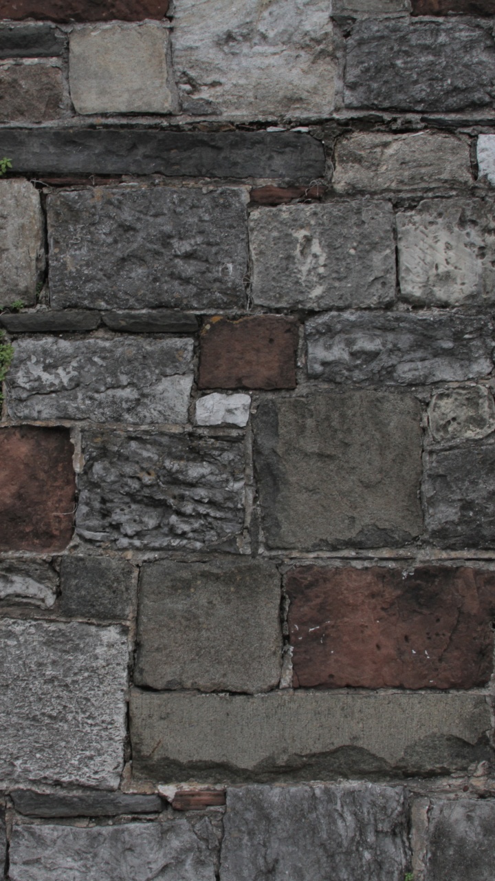 Brown and Gray Brick Wall. Wallpaper in 720x1280 Resolution