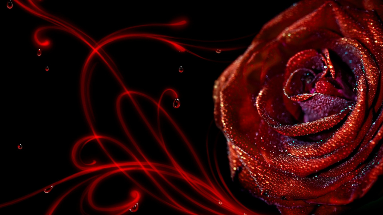 Papel Tapiz Digital de Luz Roja y Blanca. Wallpaper in 1280x720 Resolution