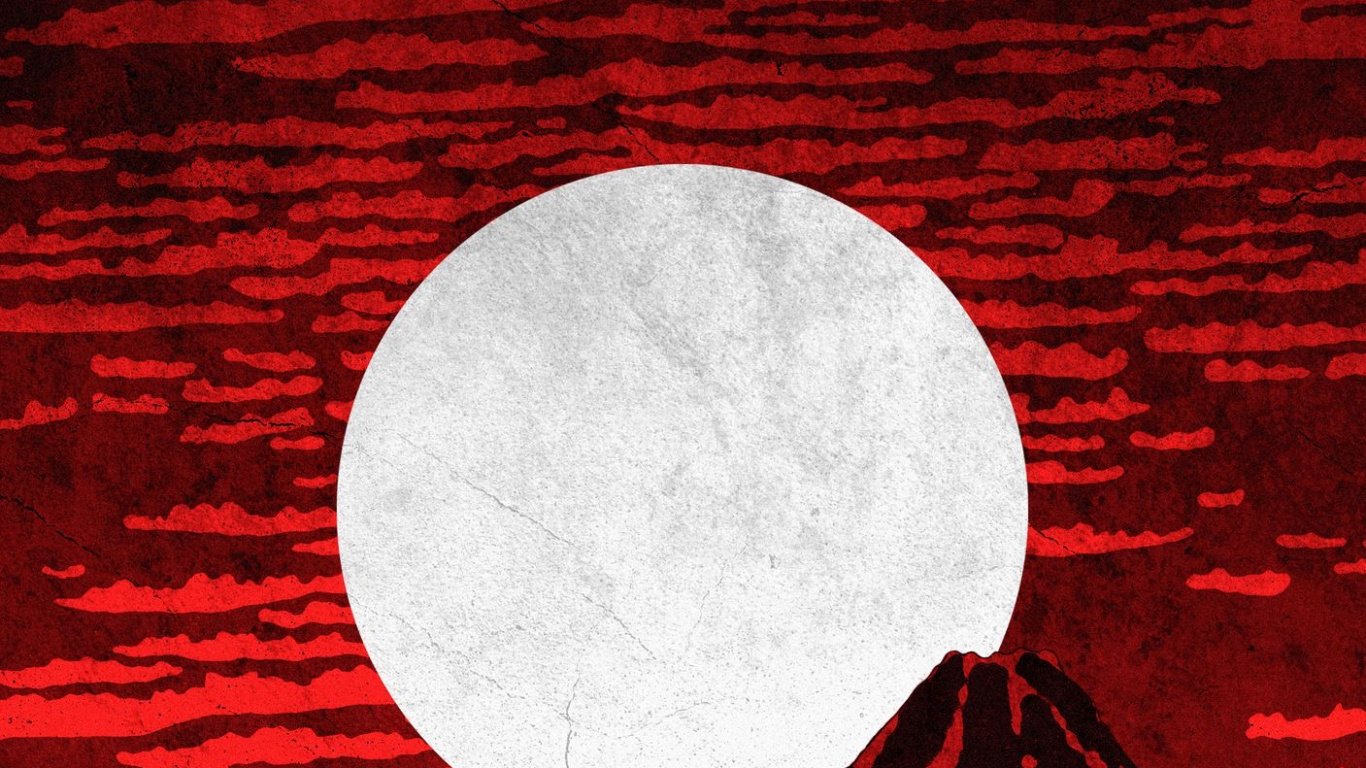 Pente, Objet Astronomique, Ligne, Red, Pleine Lune. Wallpaper in 1366x768 Resolution