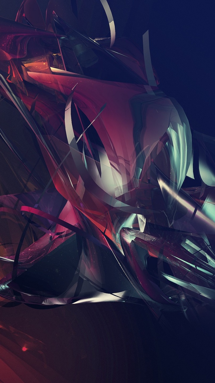 Pintura Abstracta Roja y Azul. Wallpaper in 720x1280 Resolution