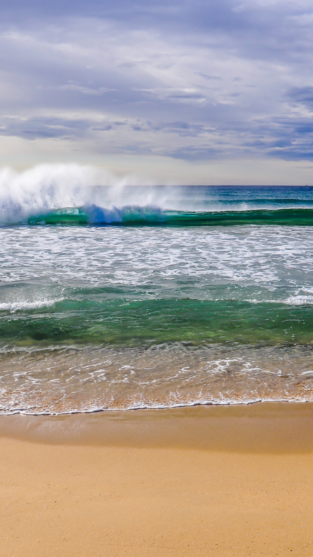 Belles Vagues de Plage, Plage, Mer, Nature, Plage de Tempête. Wallpaper in 1080x1920 Resolution