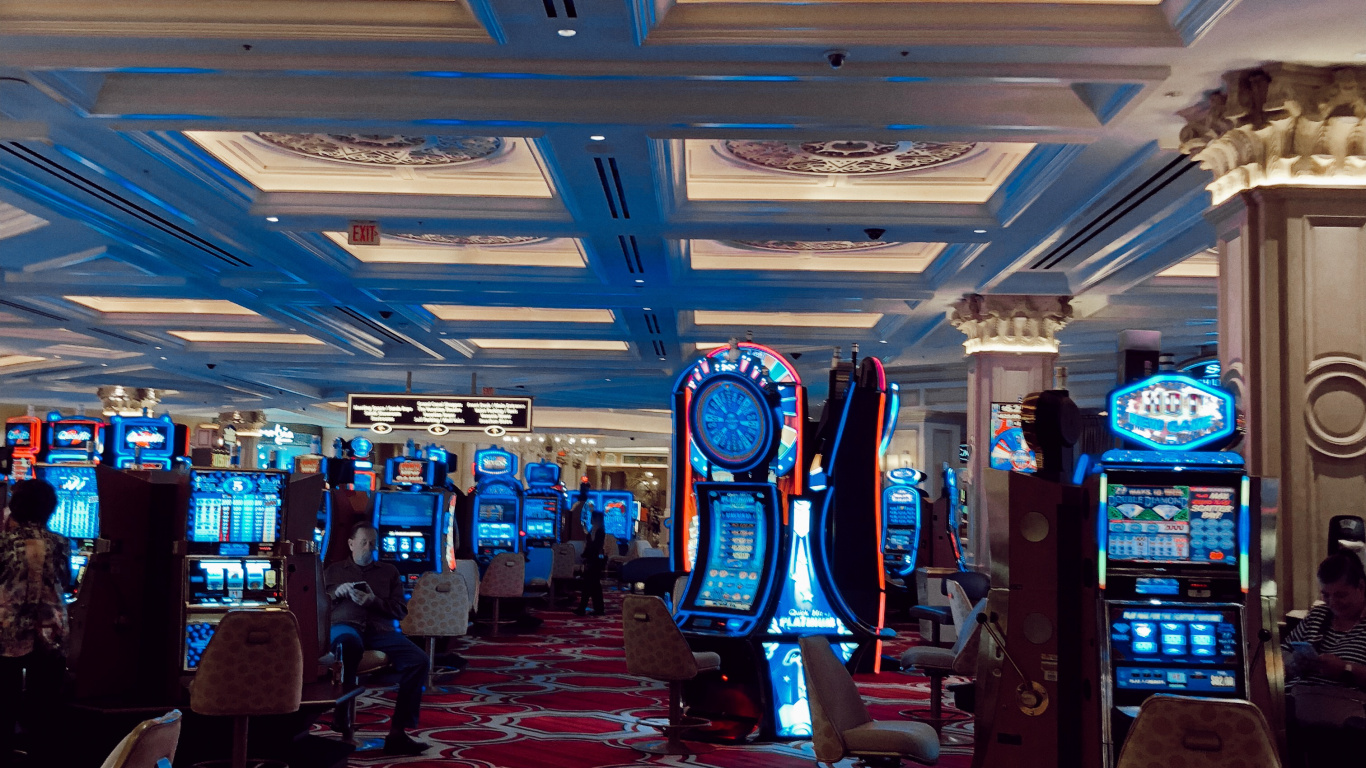 Las Vegas, Unis, Fonction Hall De, Blue, Éclairage. Wallpaper in 1366x768 Resolution