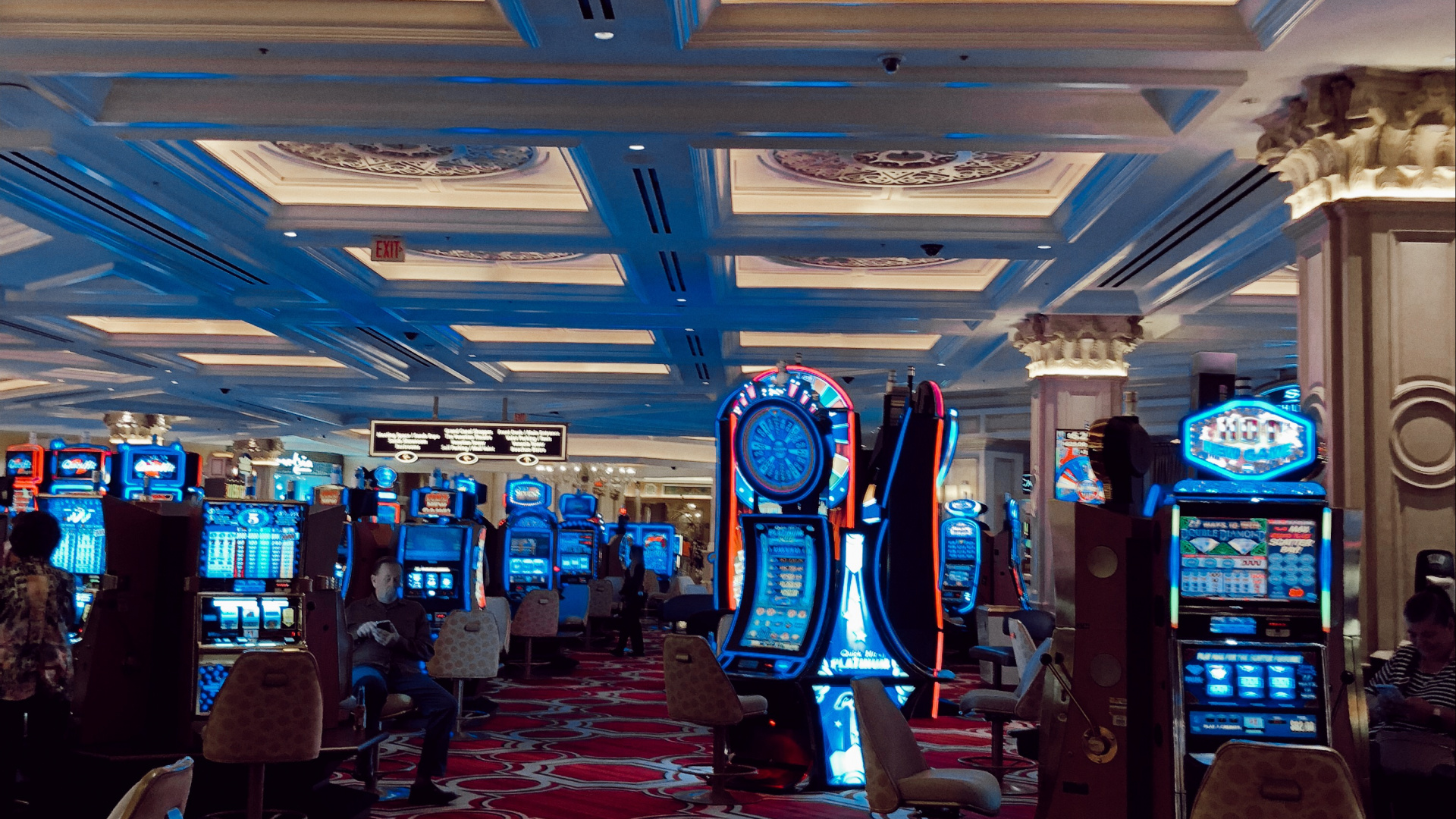 Las Vegas, Unis, Fonction Hall De, Blue, Éclairage. Wallpaper in 1920x1080 Resolution