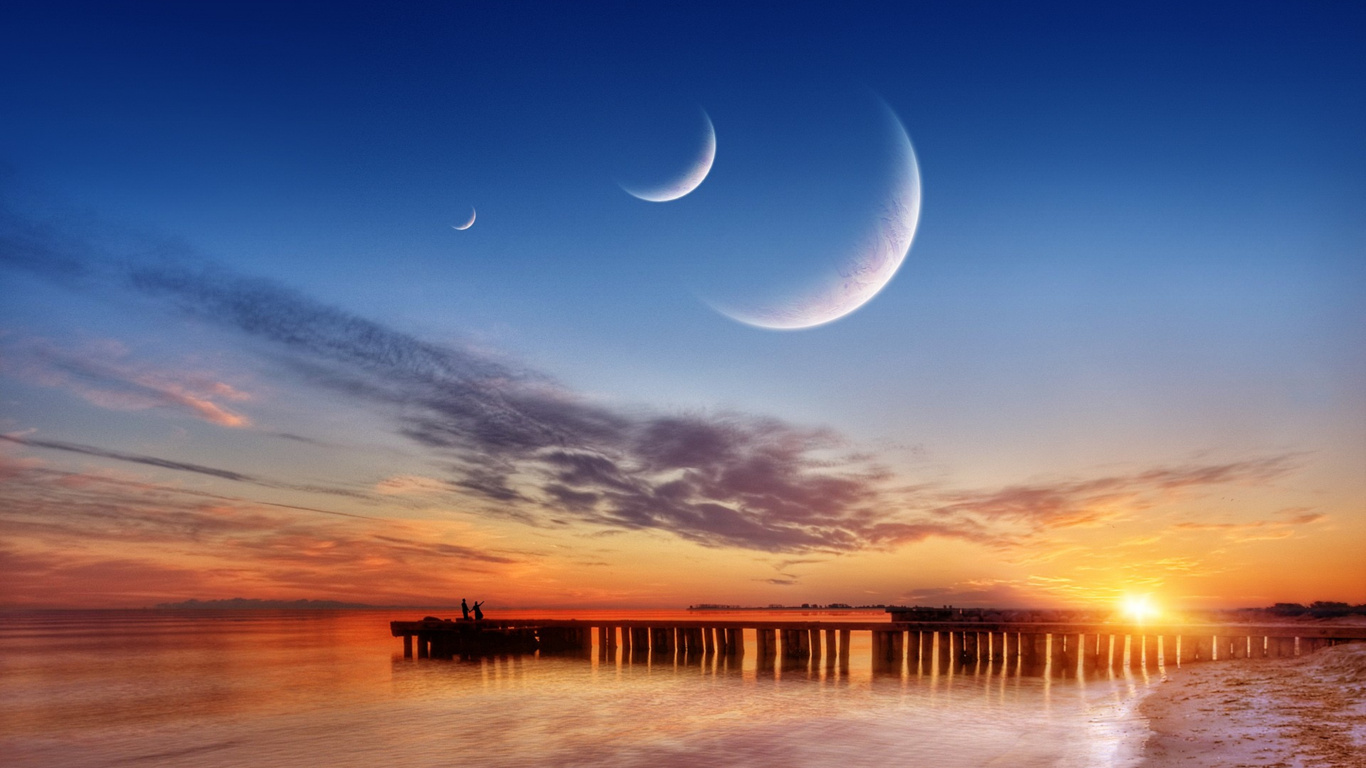 Satellite Naturel, Nature, Horizon, Paysage Naturel, Lumière. Wallpaper in 1366x768 Resolution