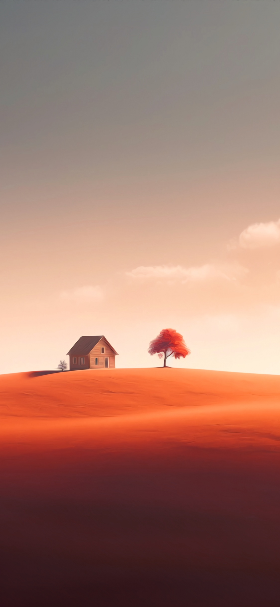 Dusk, Cloud, Ecoregion, Orange, Natural Landscape. Wallpaper in 1125x2436 Resolution